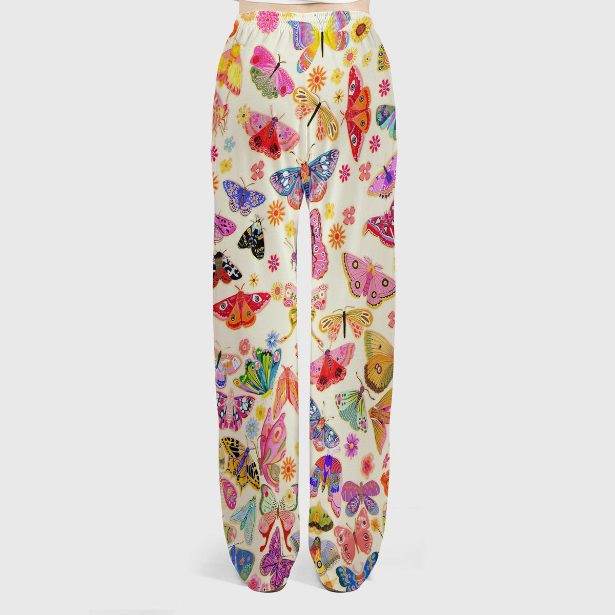 Colorful Butterfly Floral Nurse Scrub Set