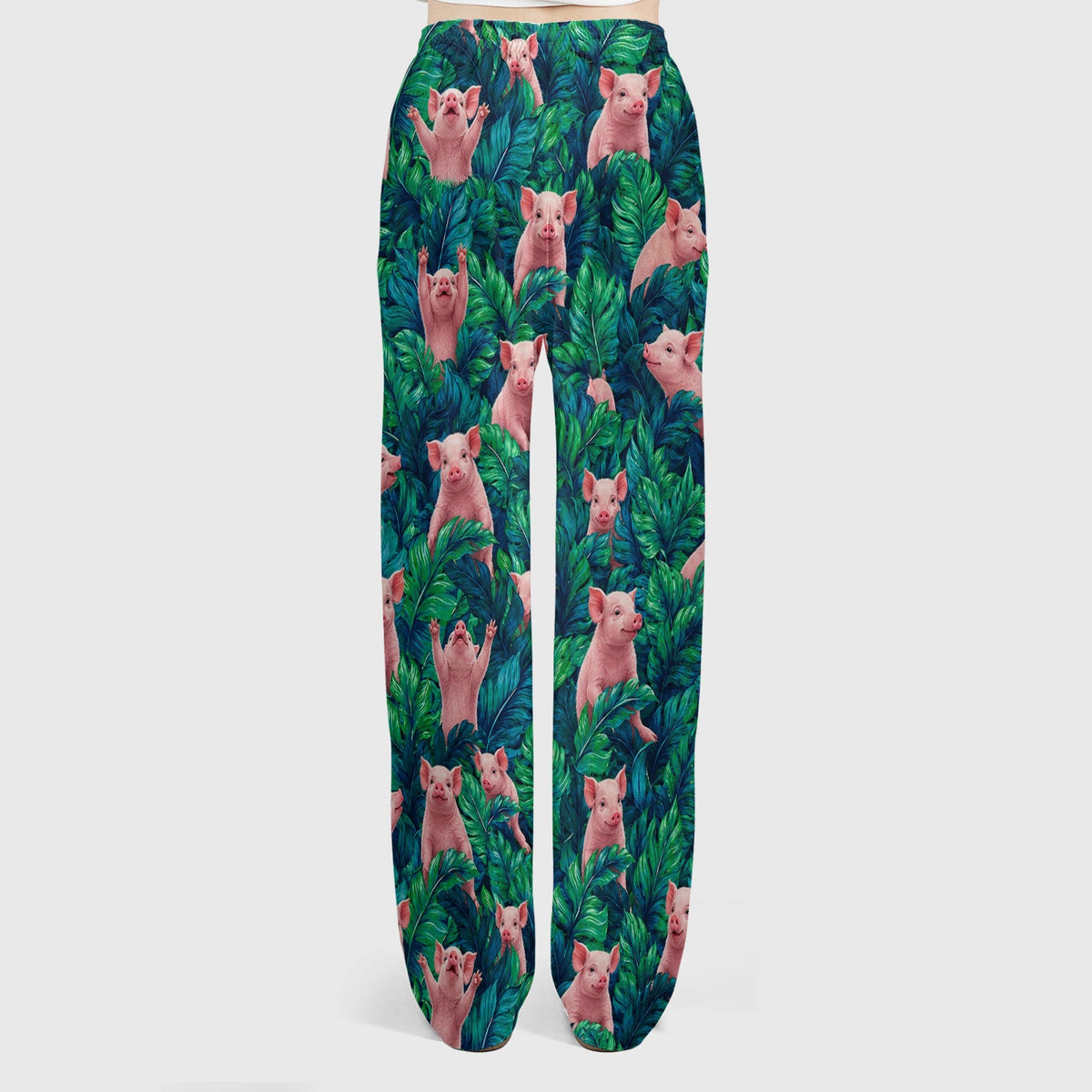 Piglet Jungle Leaves Nurse Scrub Set
