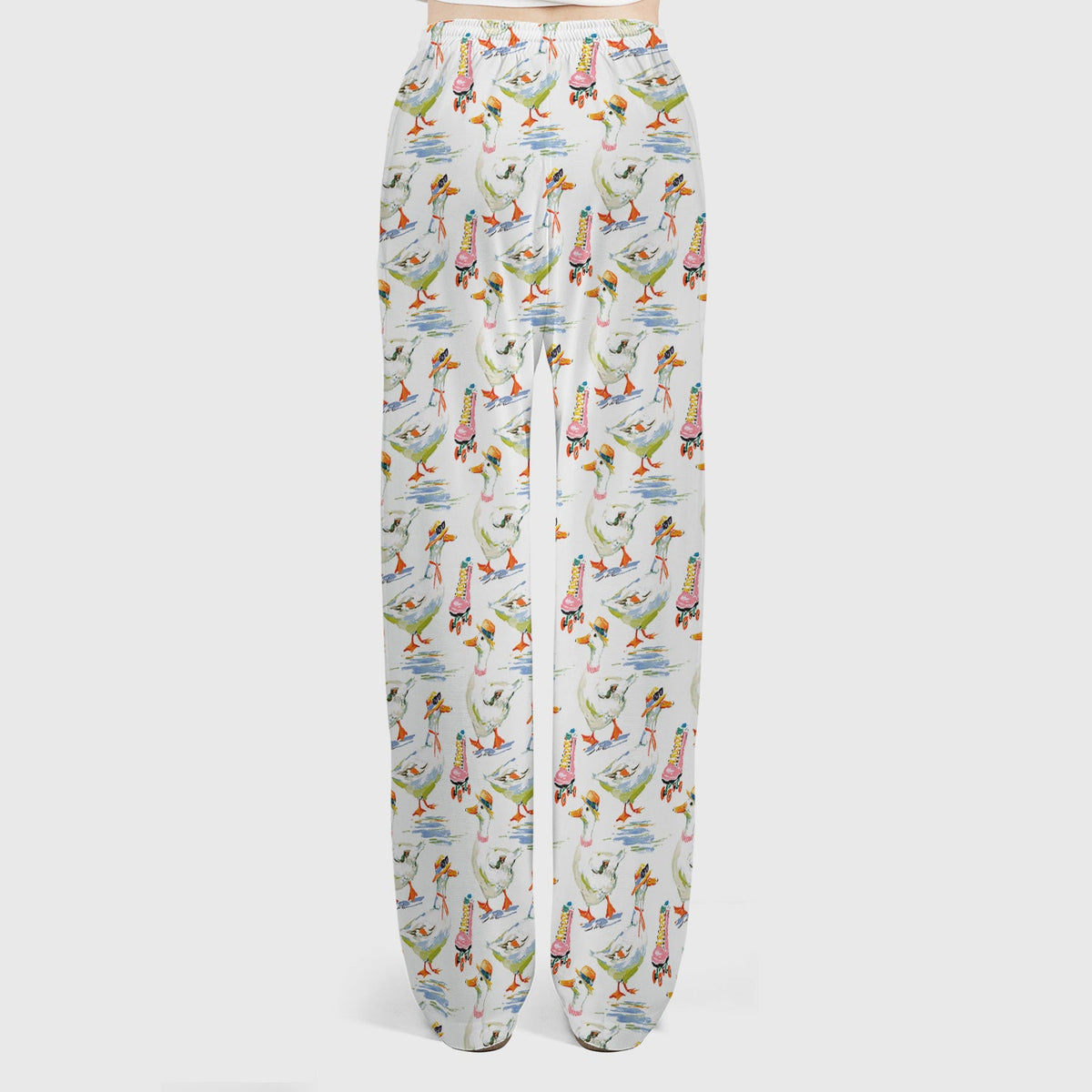 Roller Skating Goose Nurse Scrub Set