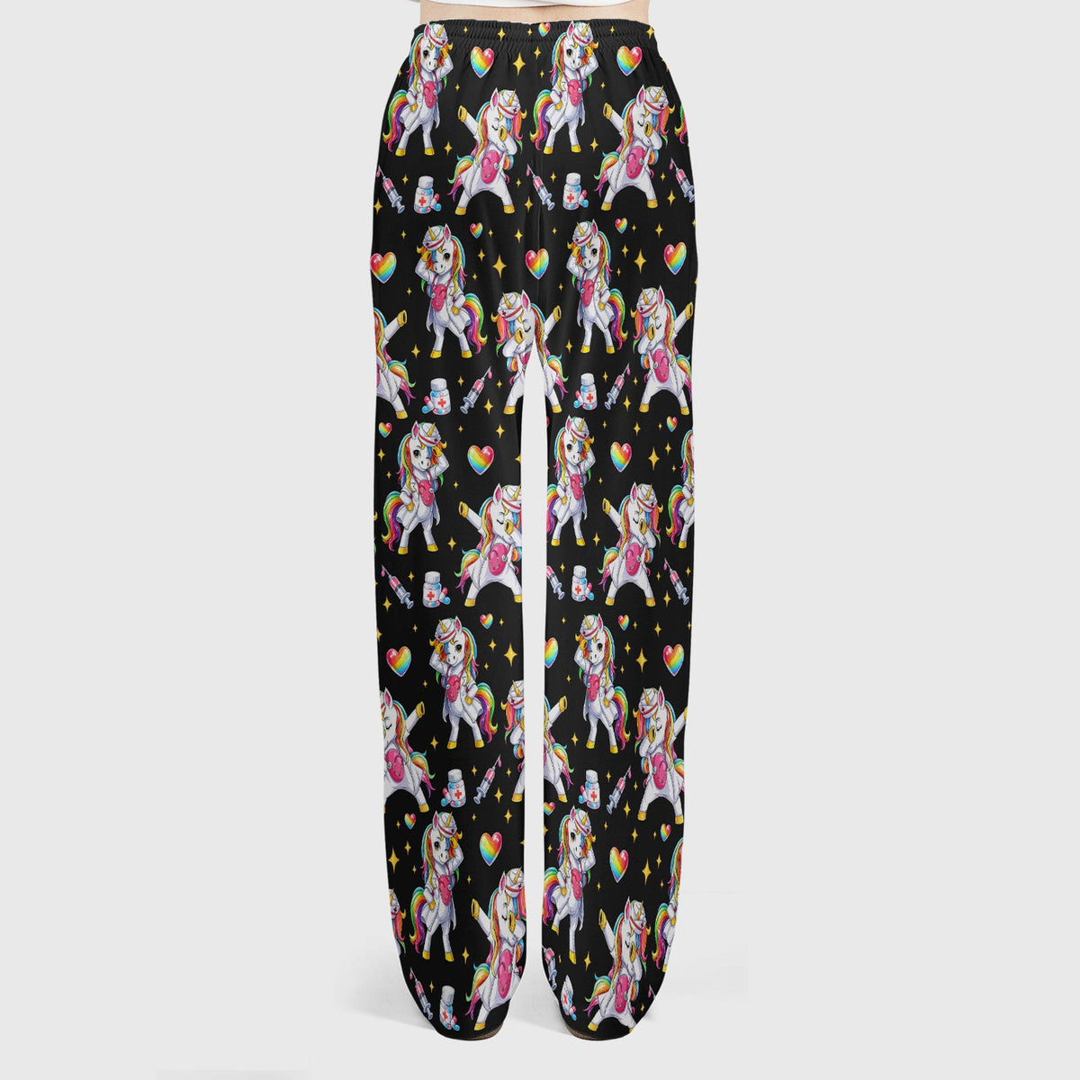 Nurse Unicorn Rainbow Scrub Set