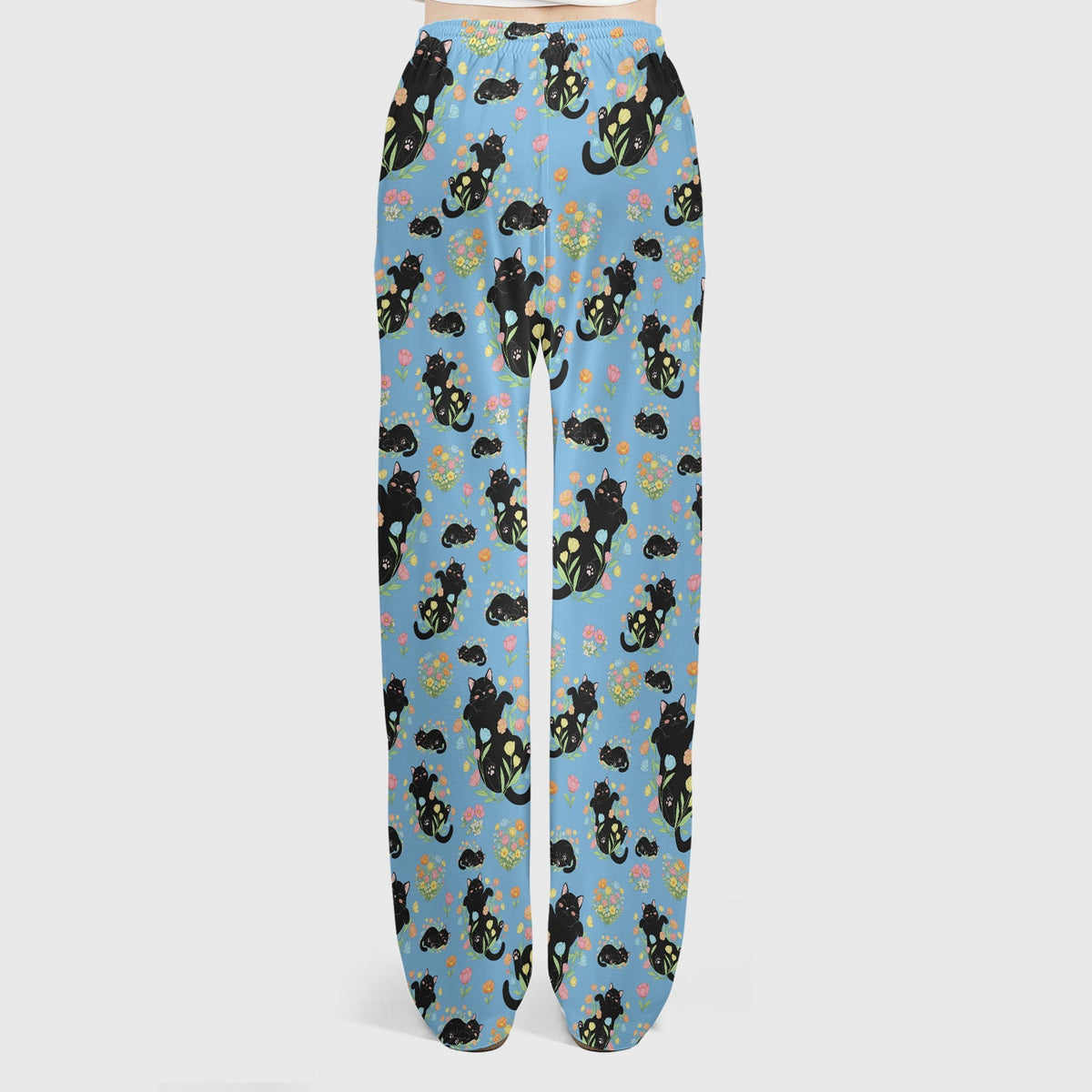 Cats Cute Poses Floral Nurse Scrub Set