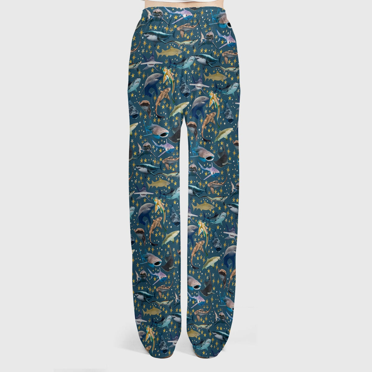 Colorful Shark Ocean Nurse Scrub Set