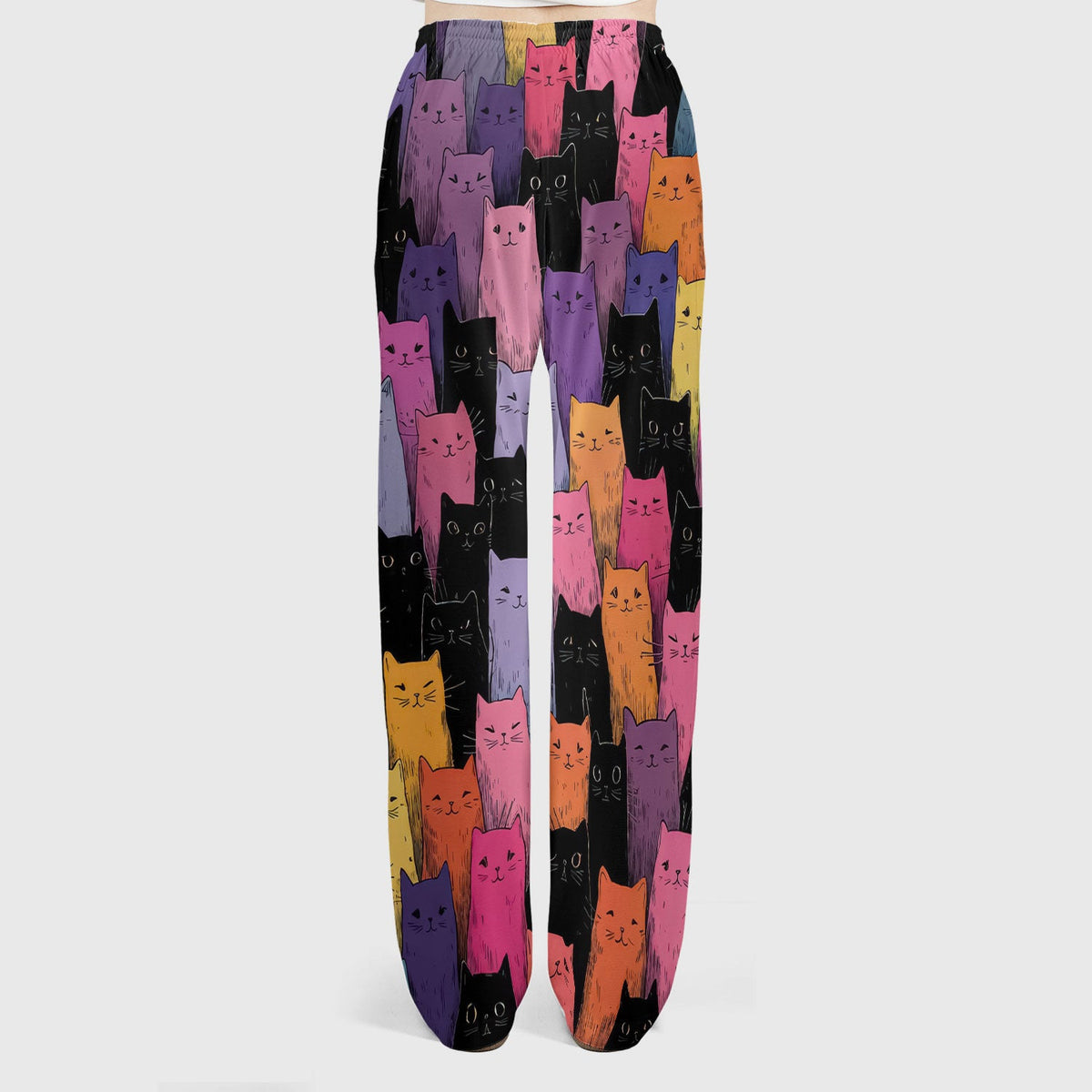 Colorful Cat Art Nurse Scrub Set
