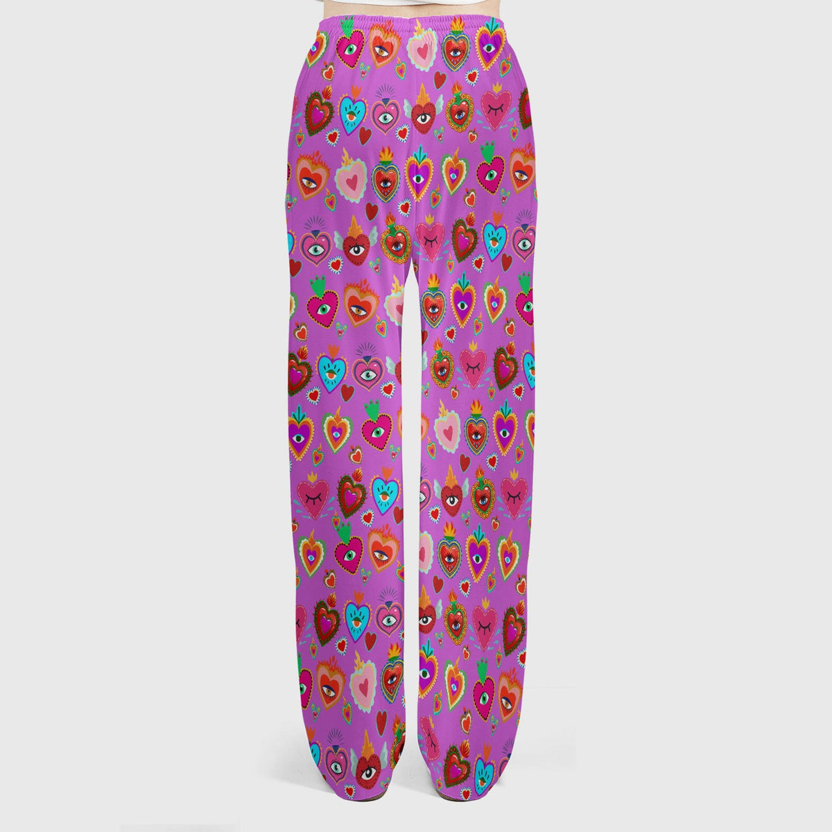 Valentine Colorful Sacred Heart Nurse Scrub Set