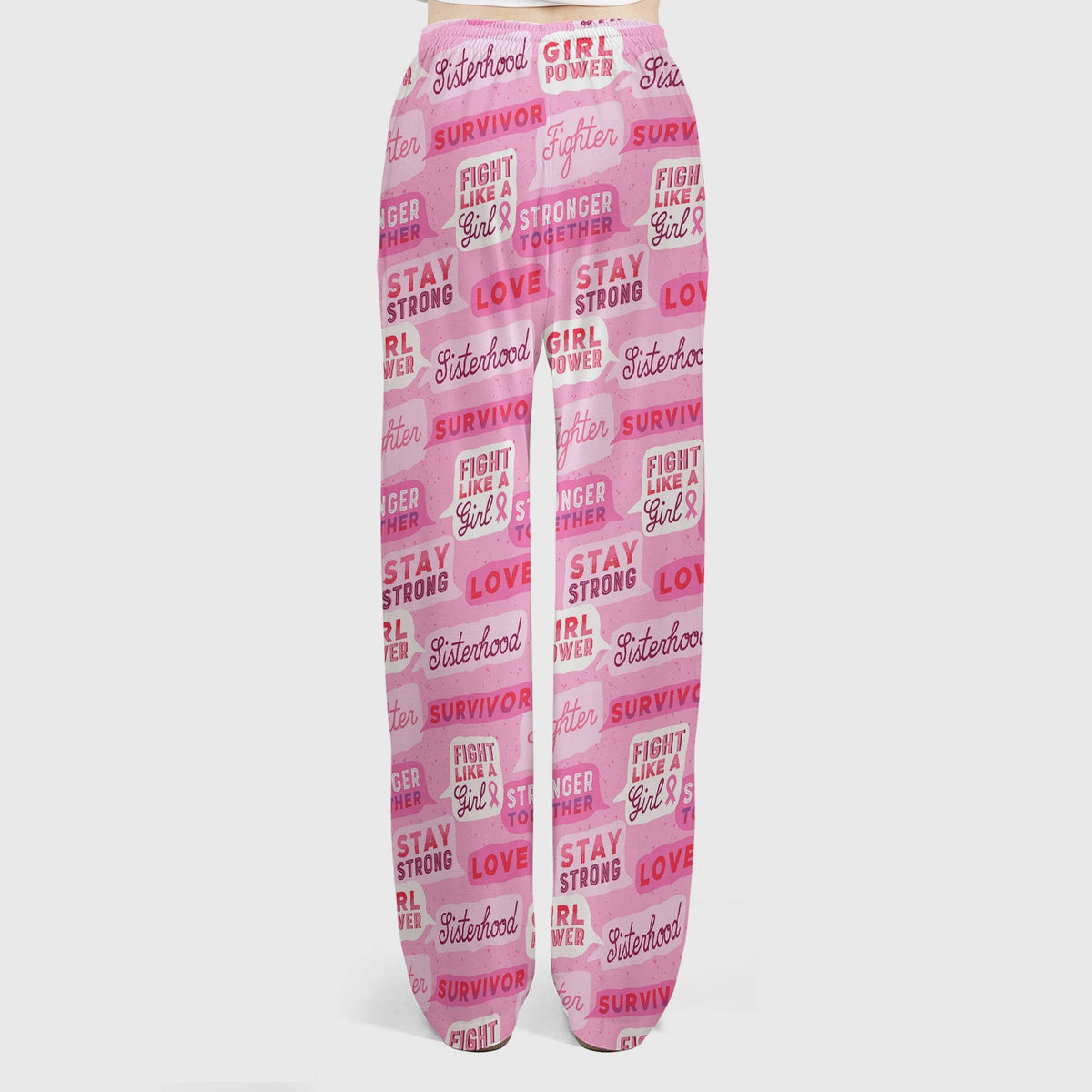 Pink Ribbon Quotes Nurse Scrub Set