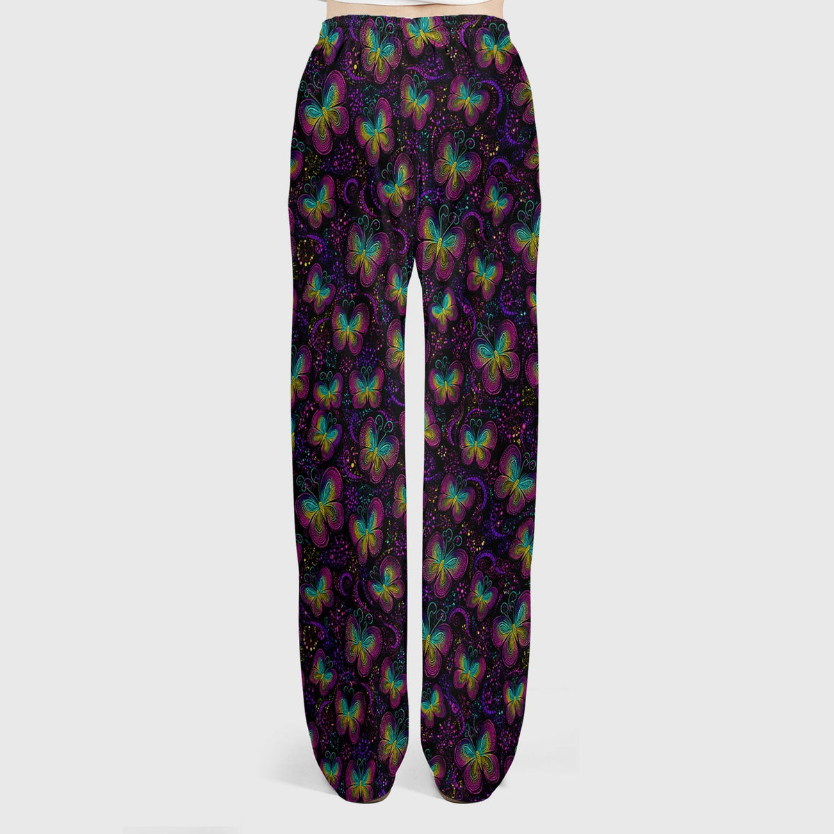 Neon Butterfly Swirl Nurse Scrub Set