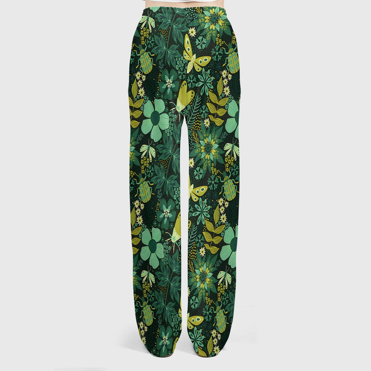 Green Botanical Butterfly Nurse Scrub Set