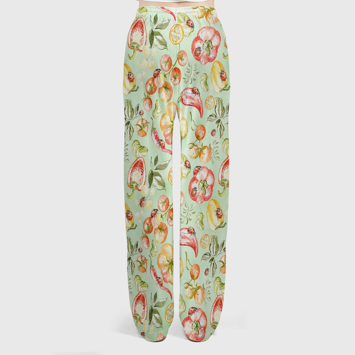 Watercolor Veggie Ladybug Nurse Scrub Set