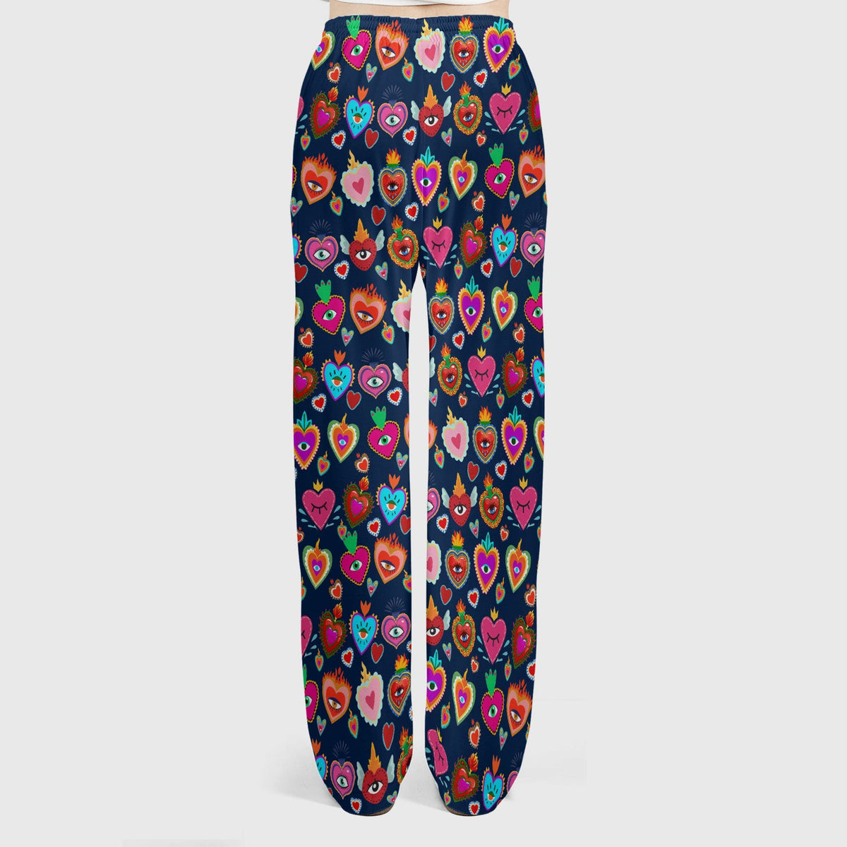 Valentine Colorful Sacred Heart Nurse Scrub Set