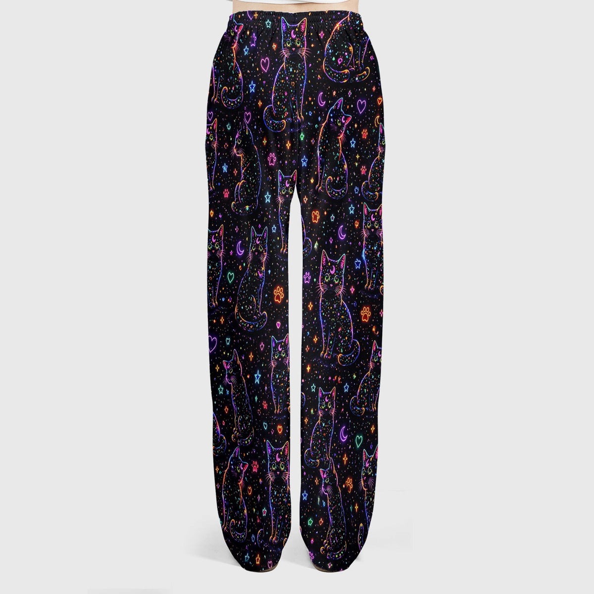Mystical Cosmic Moon Cat Nurse Scrub Set