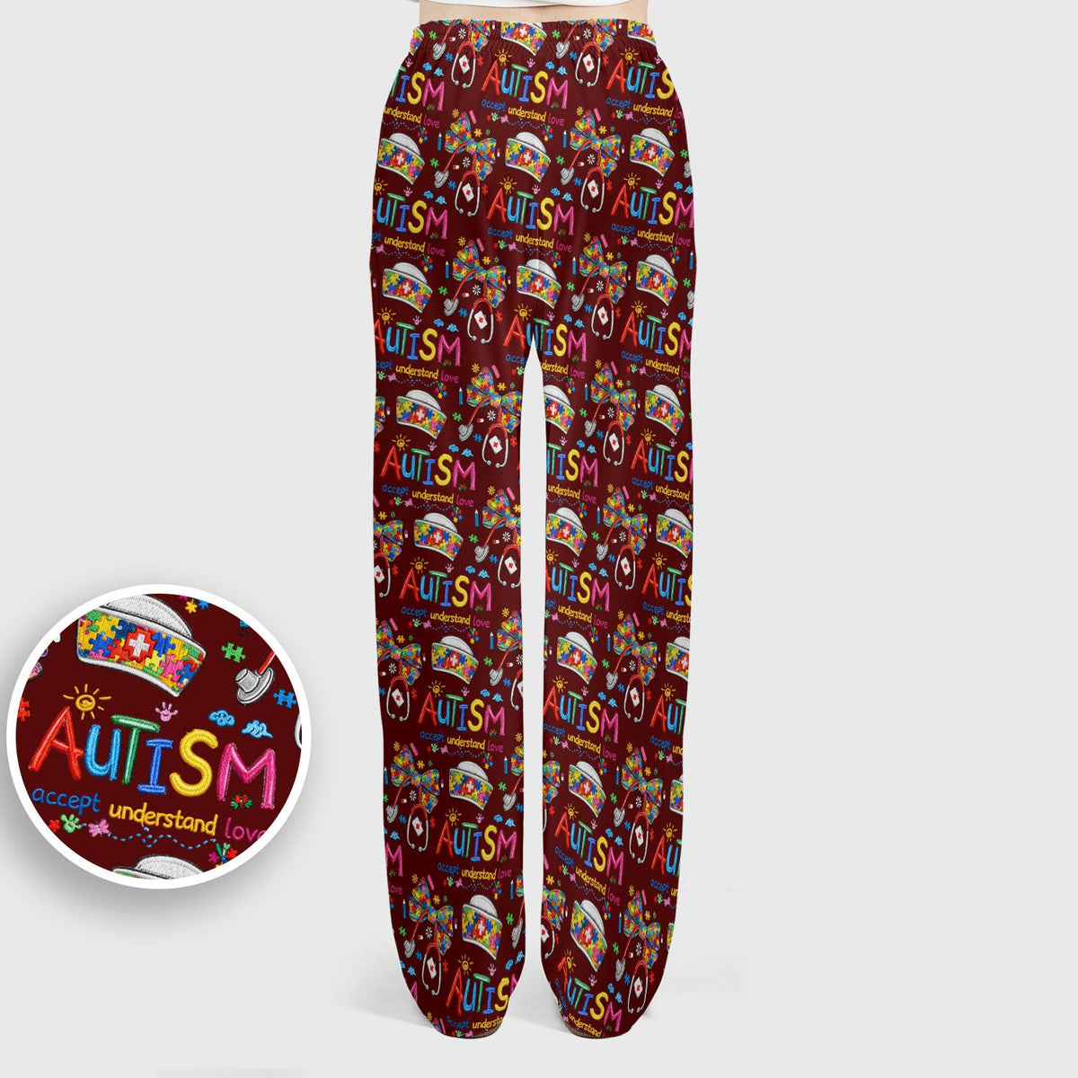 Autism Awareness Accept Understand Love Nurse Scrub Set