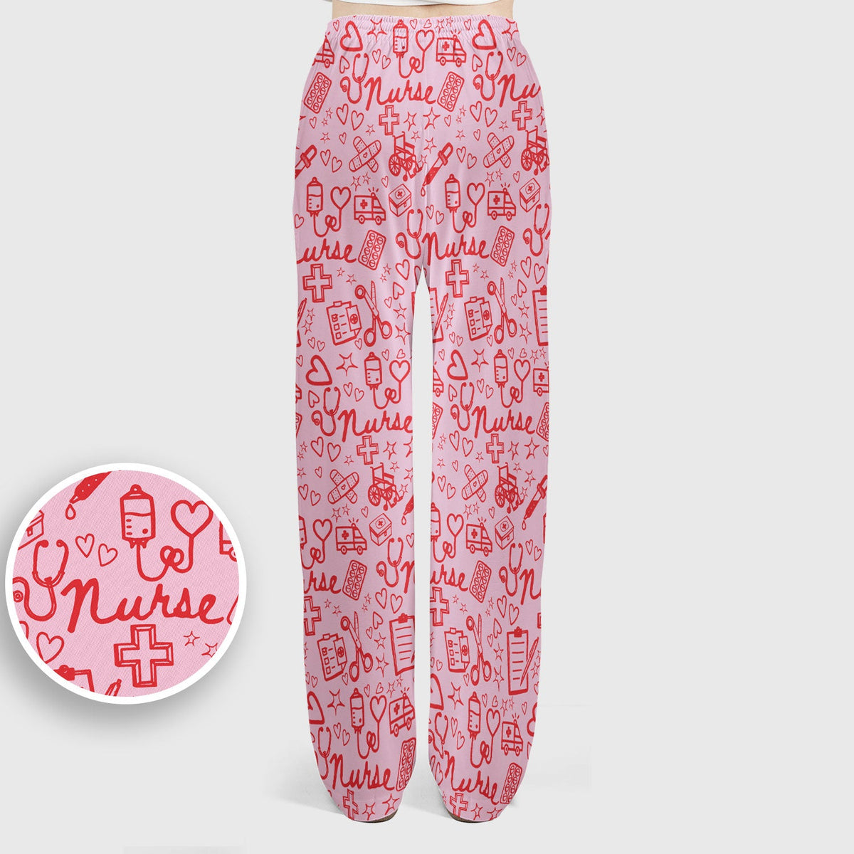 Heart Medical Nurse Scrub Set