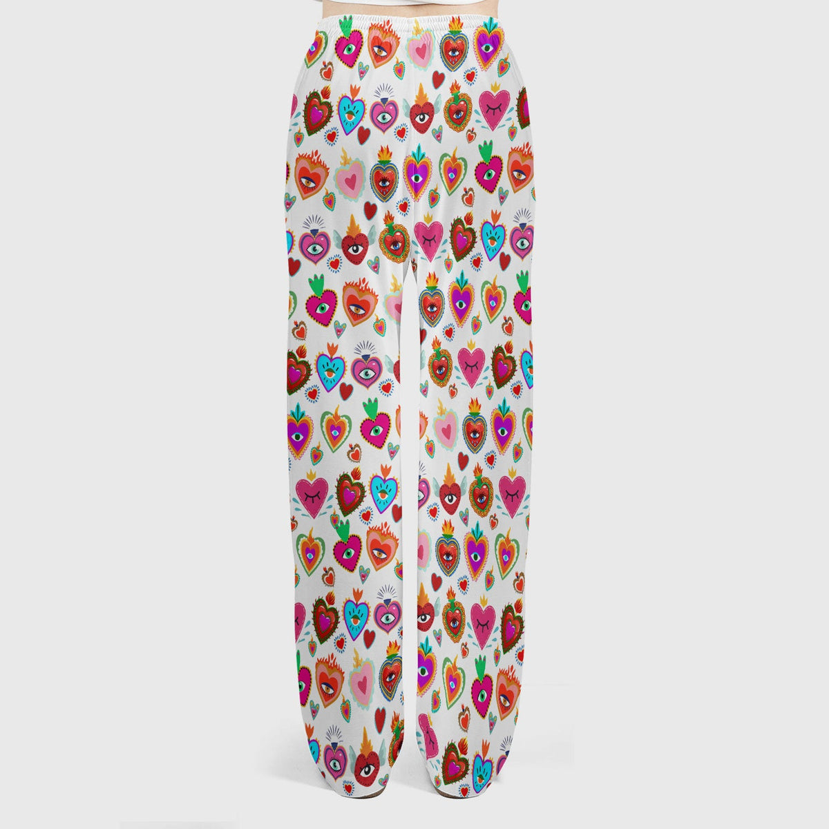 Valentine Colorful Sacred Heart Nurse Scrub Set