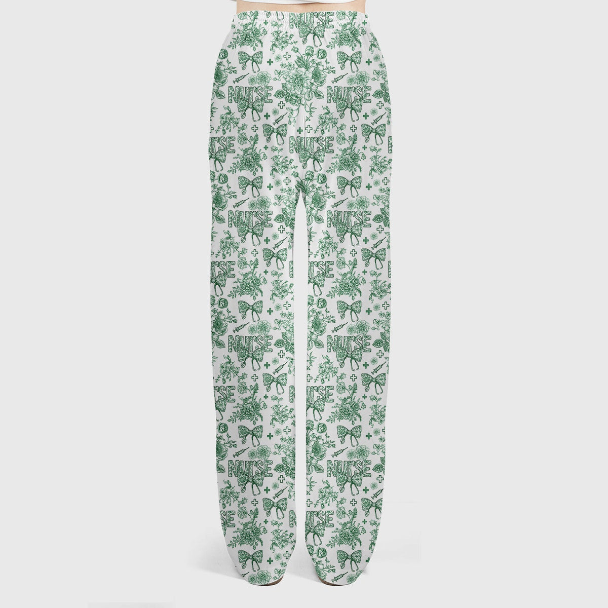 Toile De Jouy Floral Nurse Scrub Set