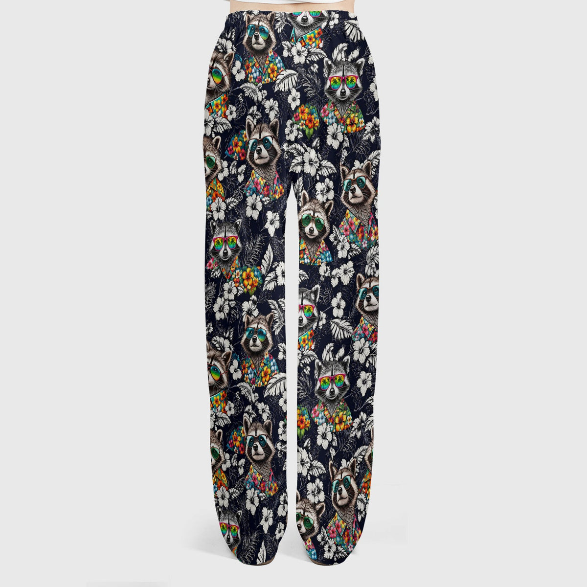 Tropical Raccoon Floral Nurse Scrub Set