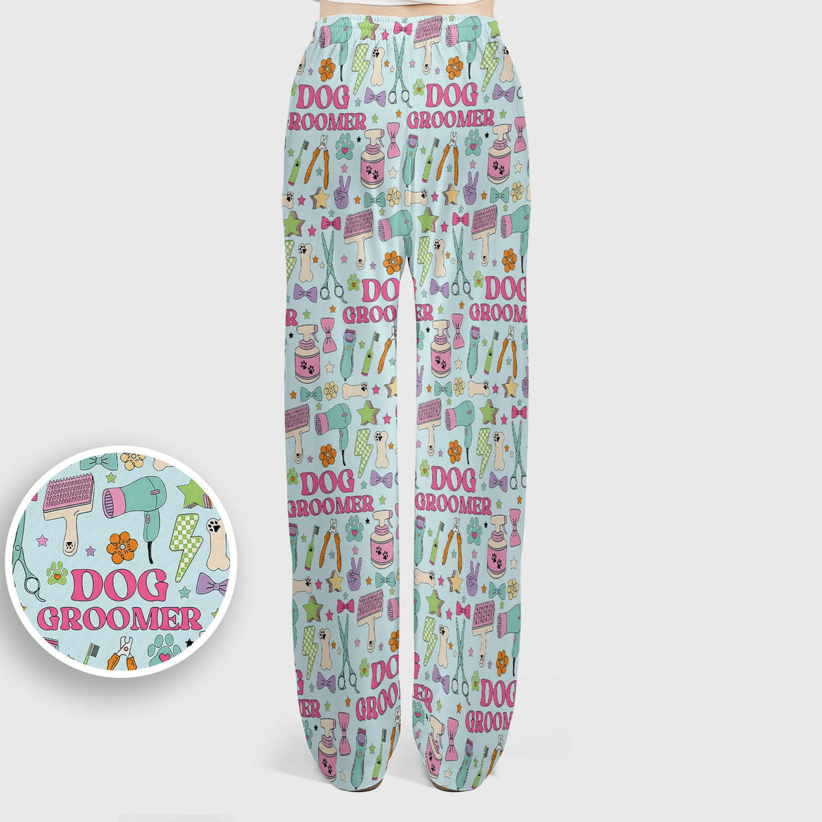 Dog Groomer Tools Nurse Scrub Set