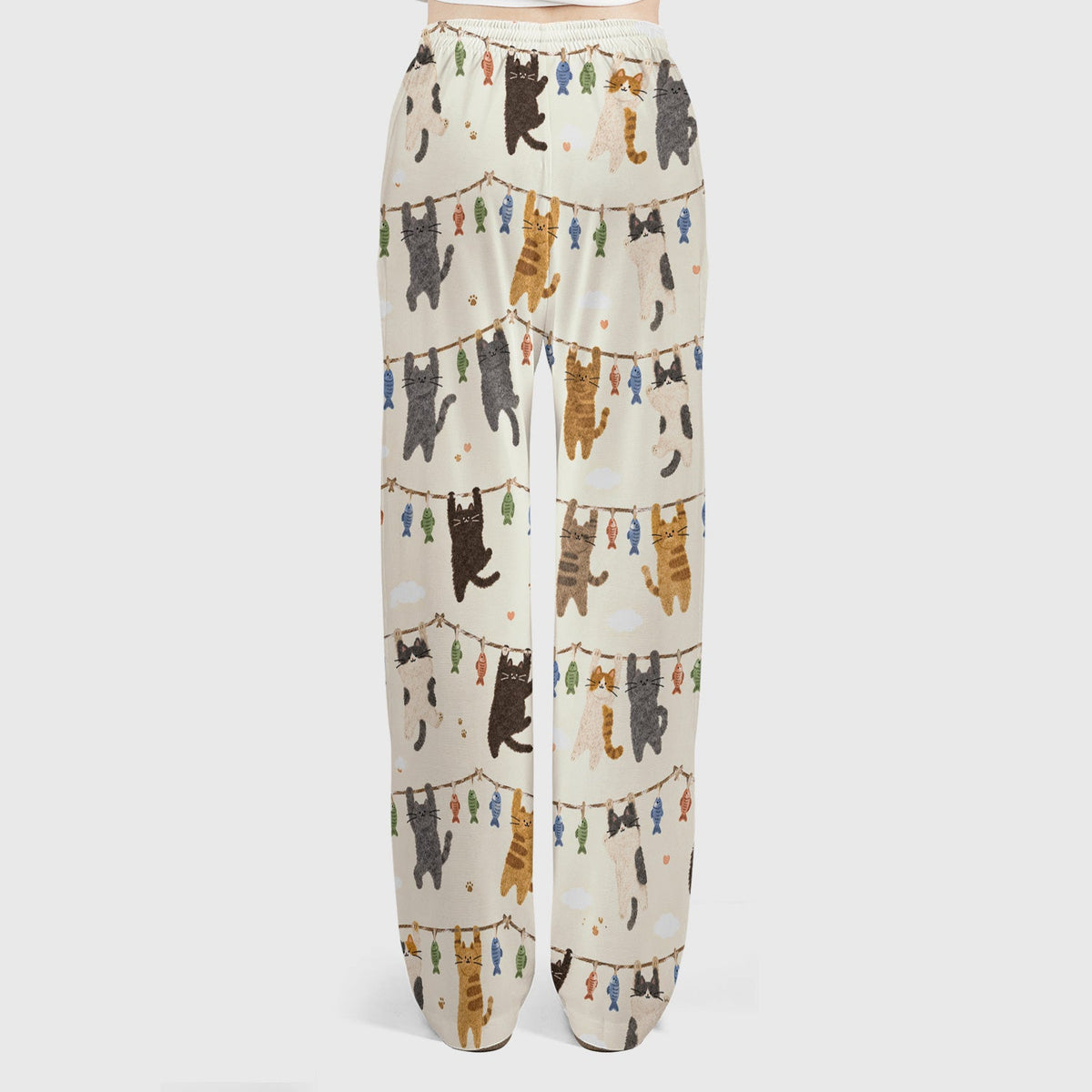 Hanging Cat Fishline Nurse Scrub Set