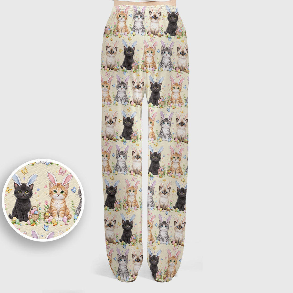 Kitten Bunny Ears Nurse Scrub Set - Easter Gift