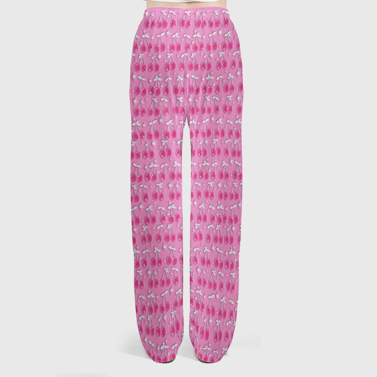 Pink Cherry Sparkle Nurse Scrub Set
