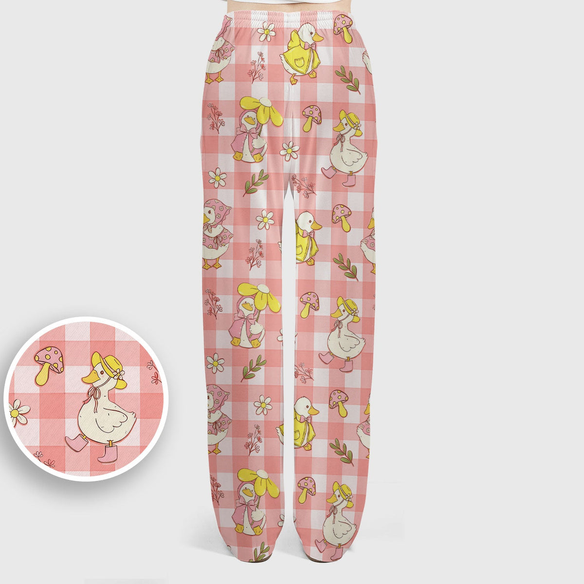Duck Outfit Gingham Nurse Scrub Set