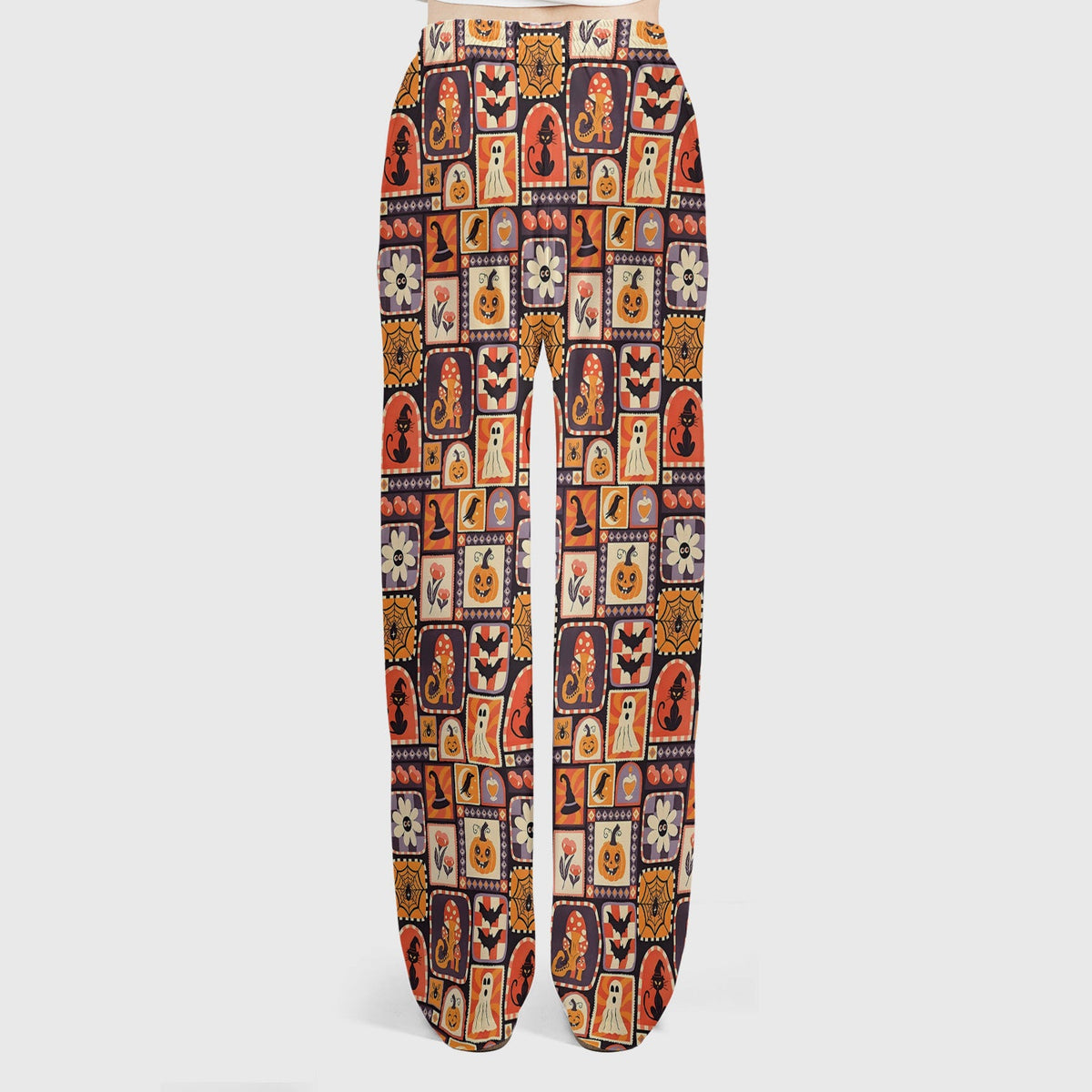 Retro Halloween Patchwork Nurse Scrub Set