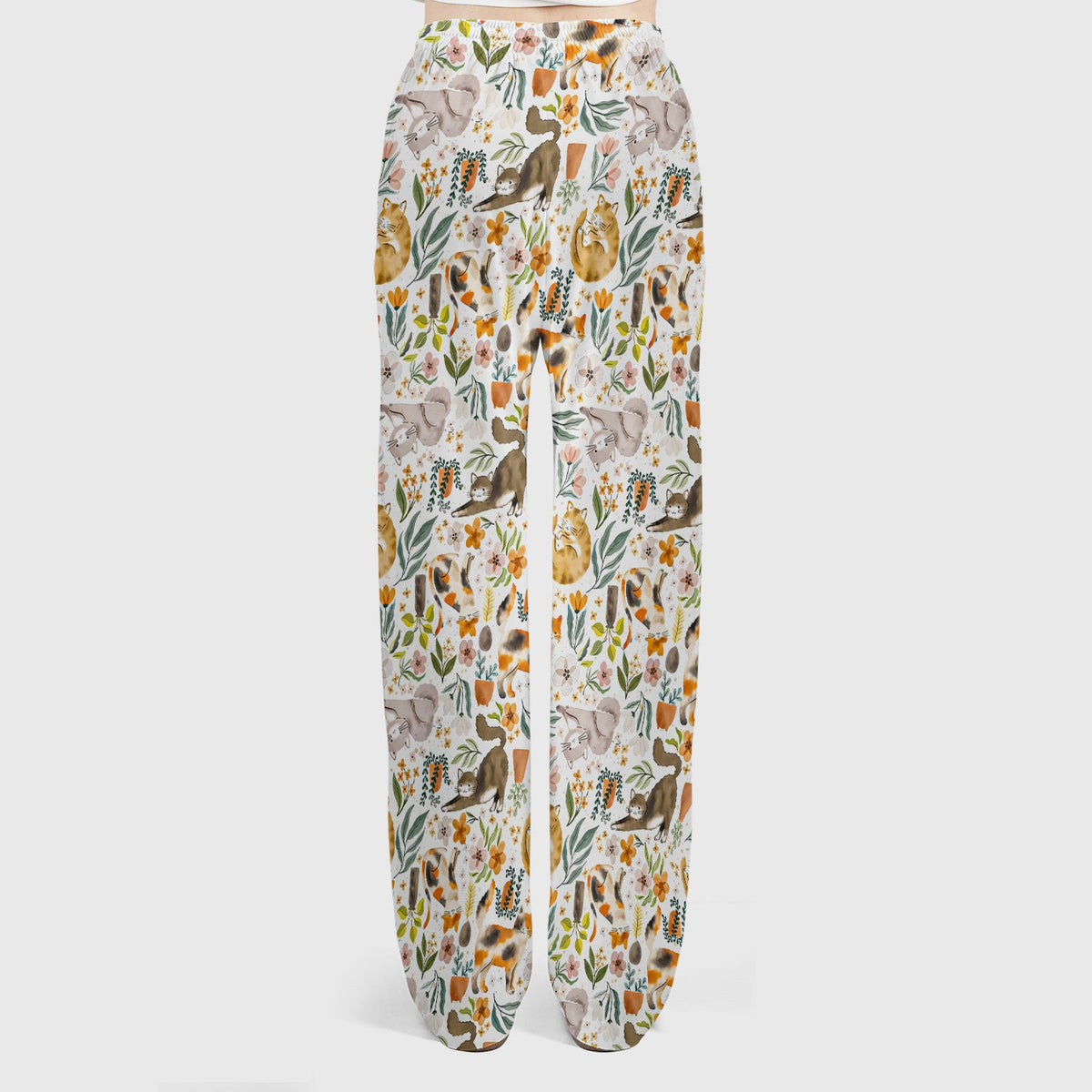 Cat Wildflower Garden Nurse Scrub Set