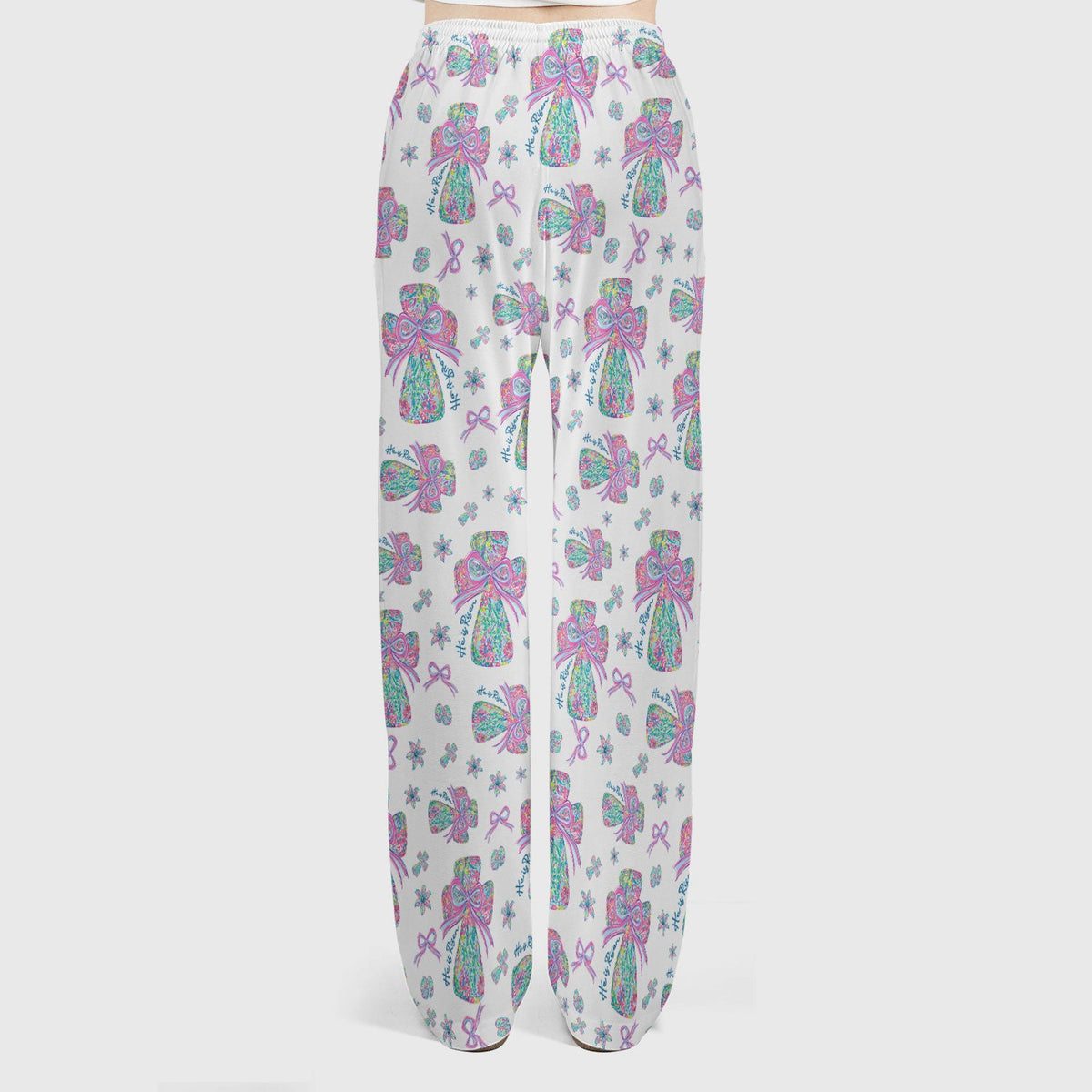 Colorful Bow Nurse Scrub Set