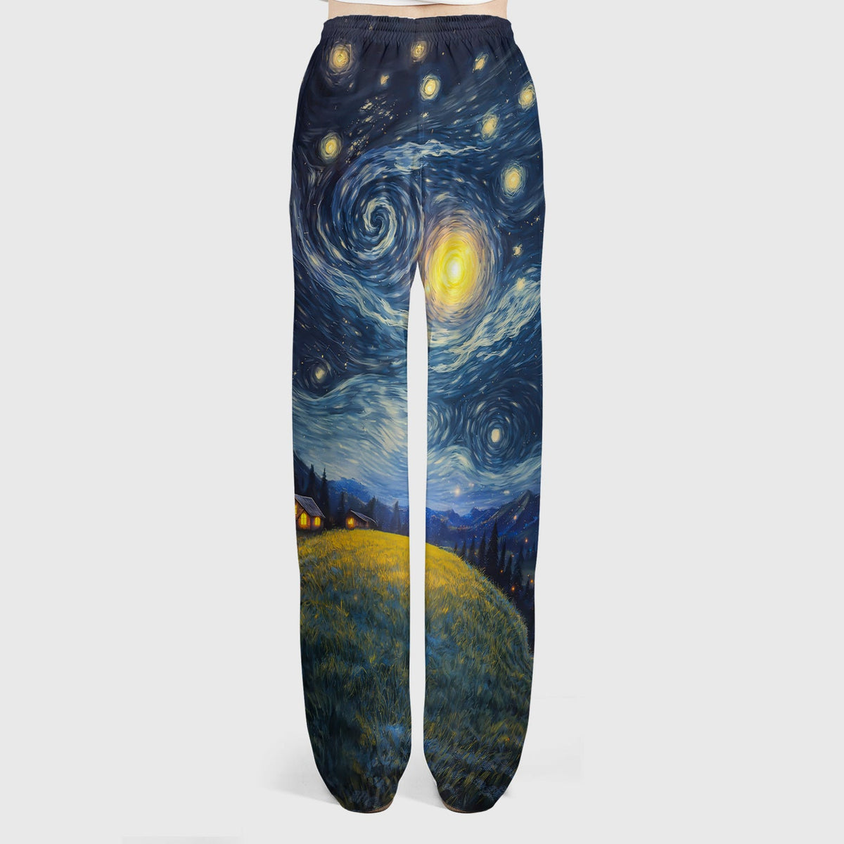 Black Cat Cosmic Night Sky Nurse Scrub Set