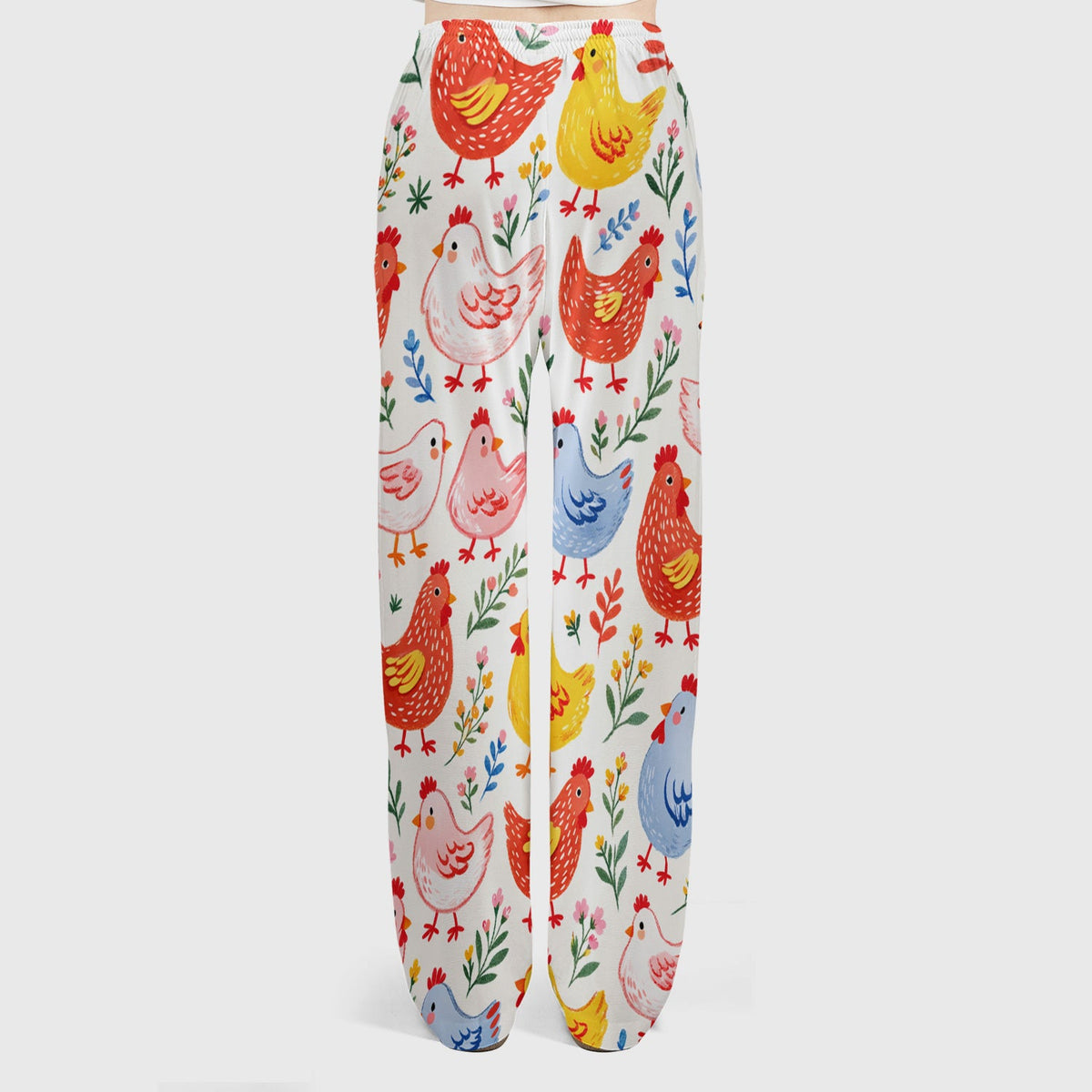 Fun Cartoon Hen Nurse Scrub Set