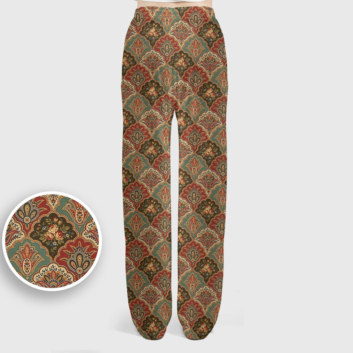 Vintage Floral Paisley Ornament Nurse Scrub Set