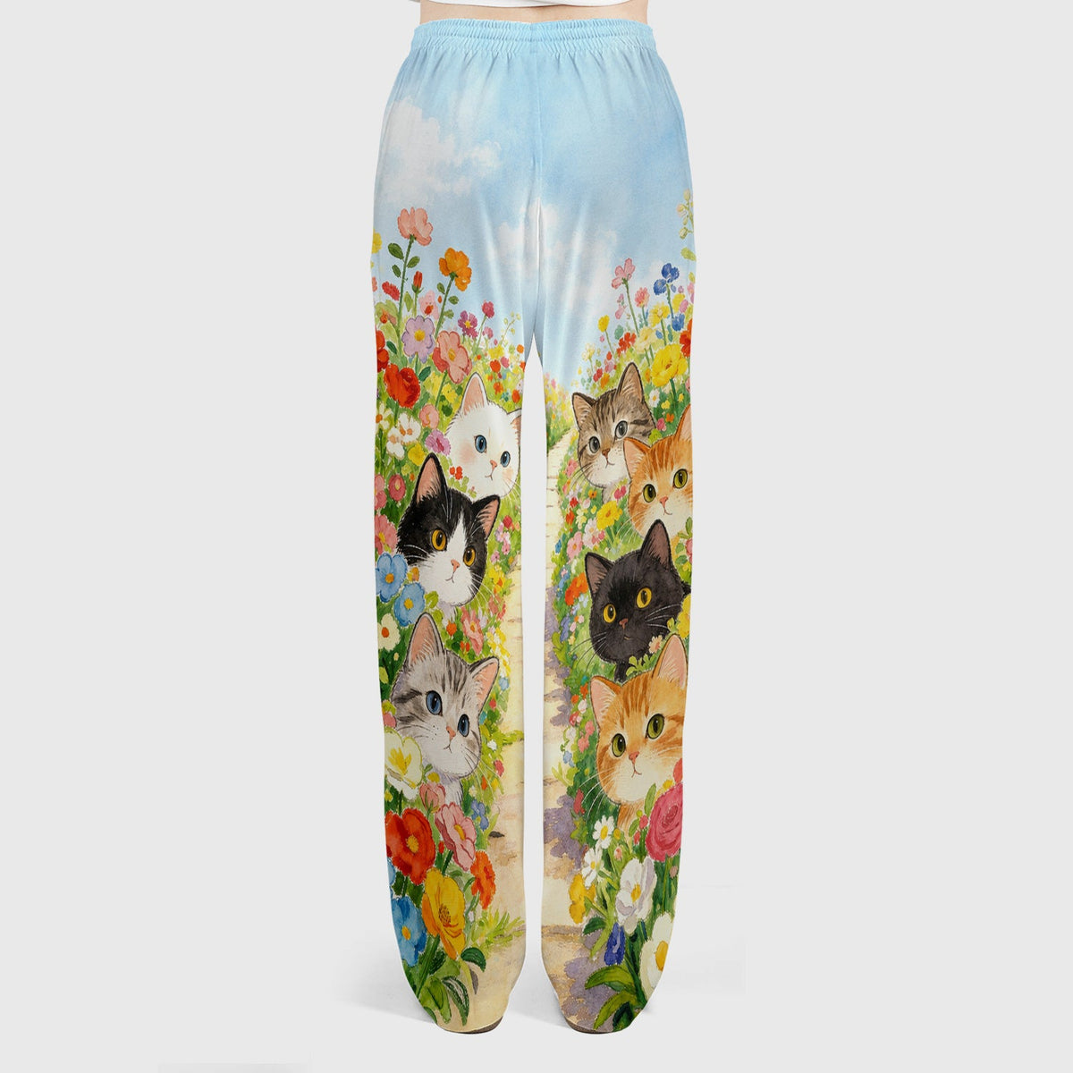 Garden Cats Flower Path Nurse Scrub Set