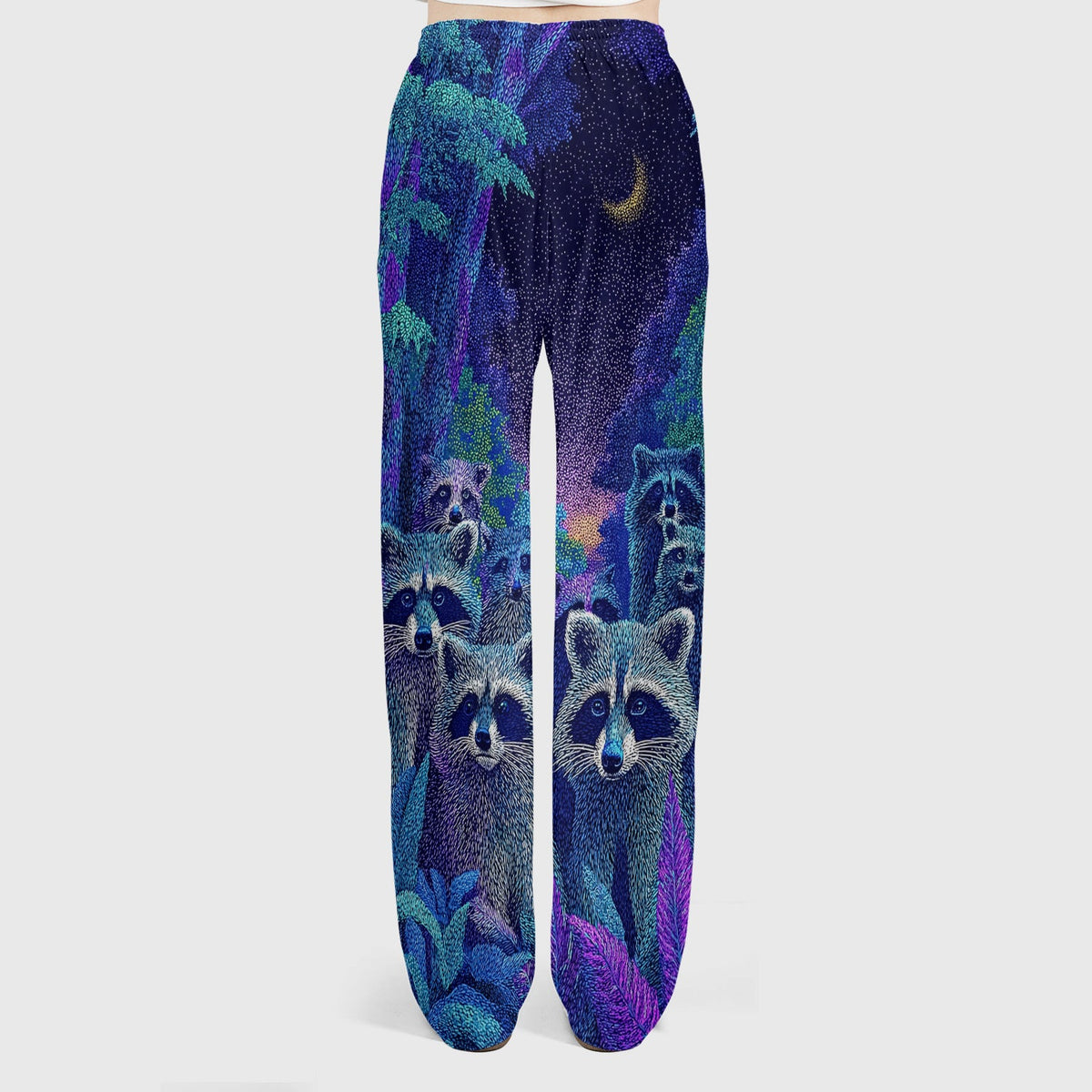 Moonlit Raccoon Nurse Scrub Set