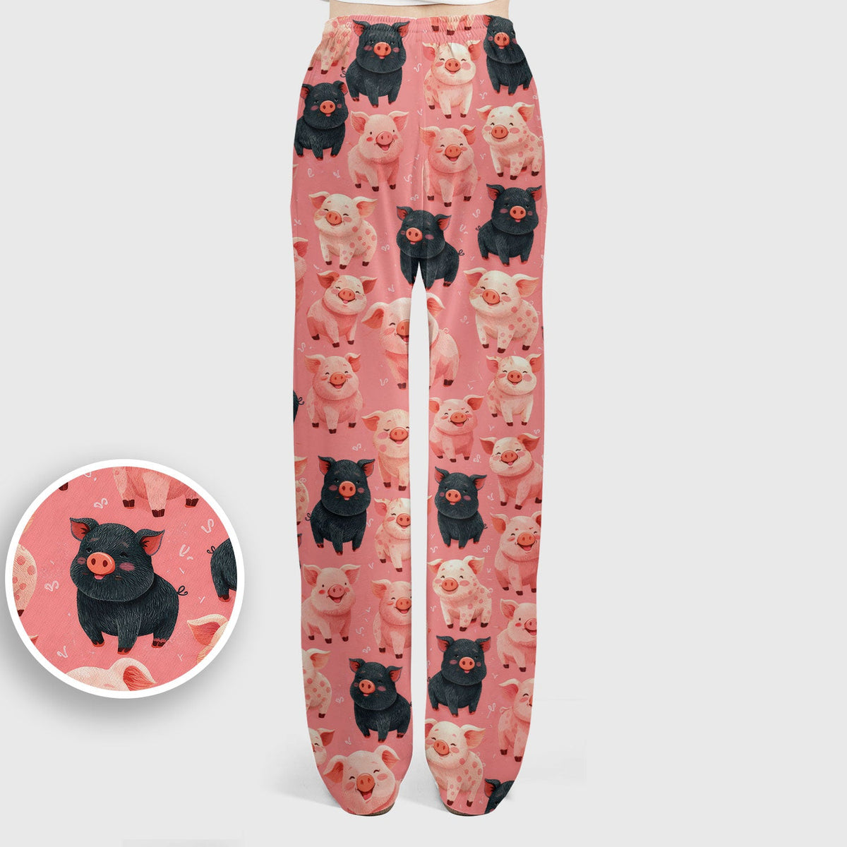 Cartoon Pig Nurse Scrub Set