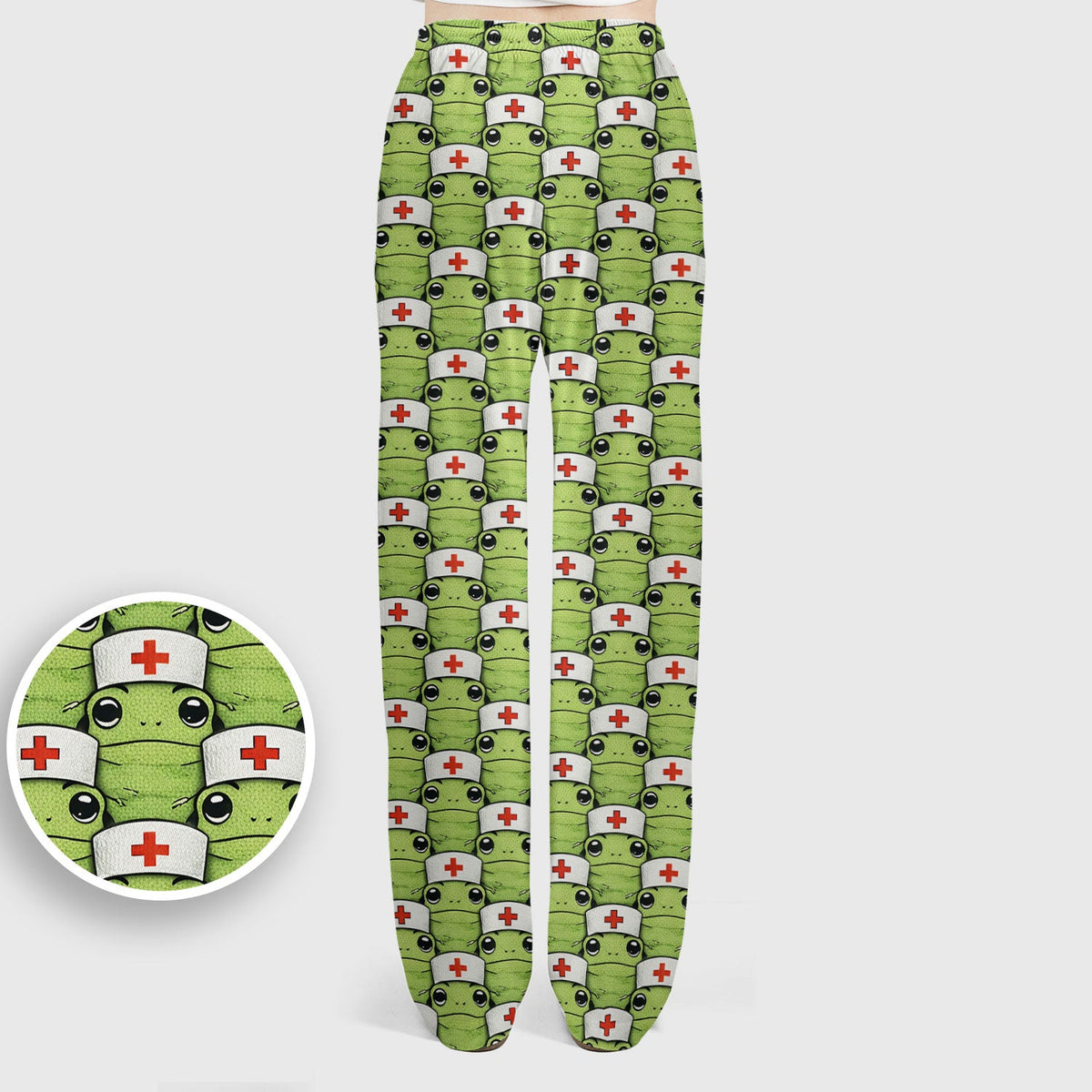 Green Frog Nurse Scrub Set