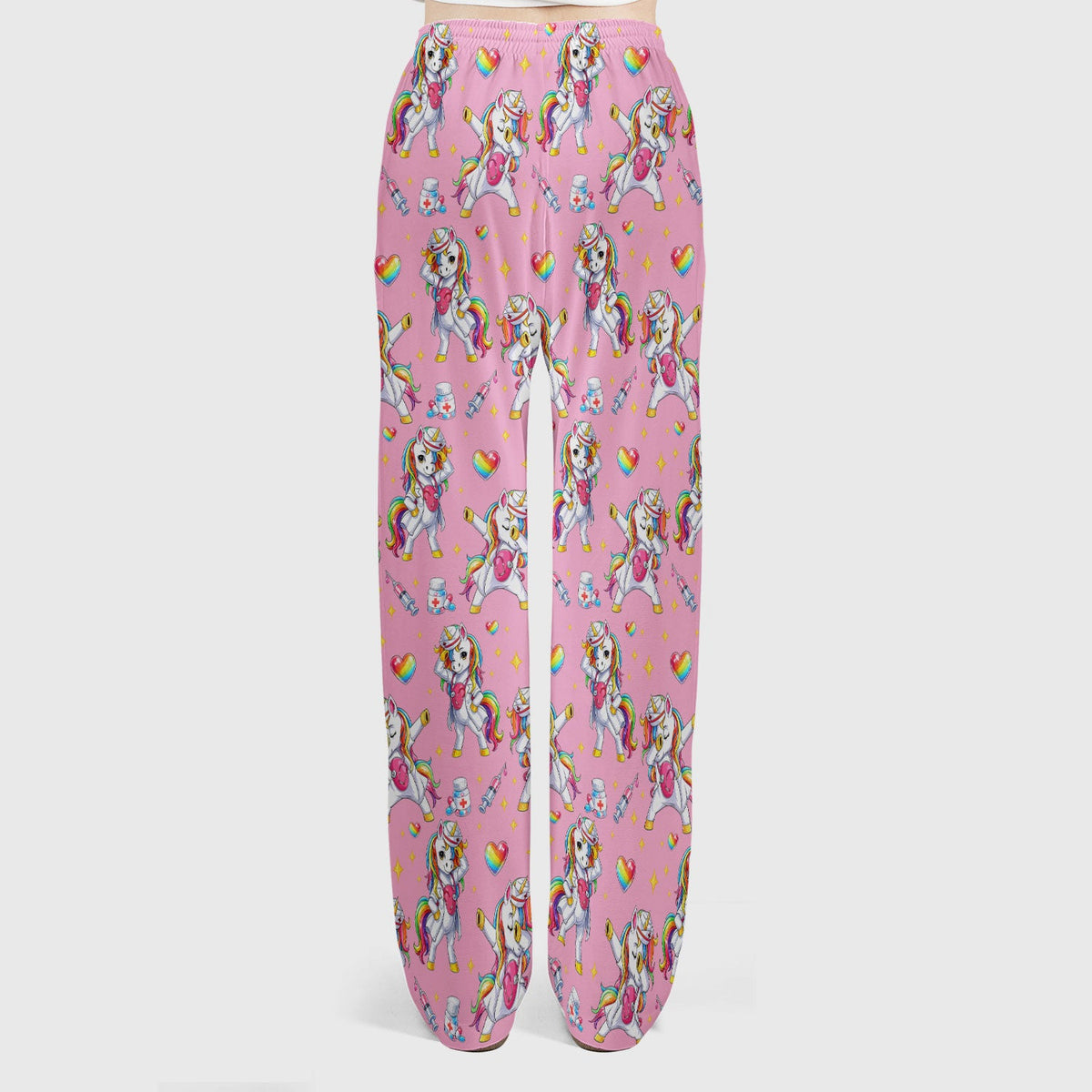 Nurse Unicorn Rainbow Scrub Set