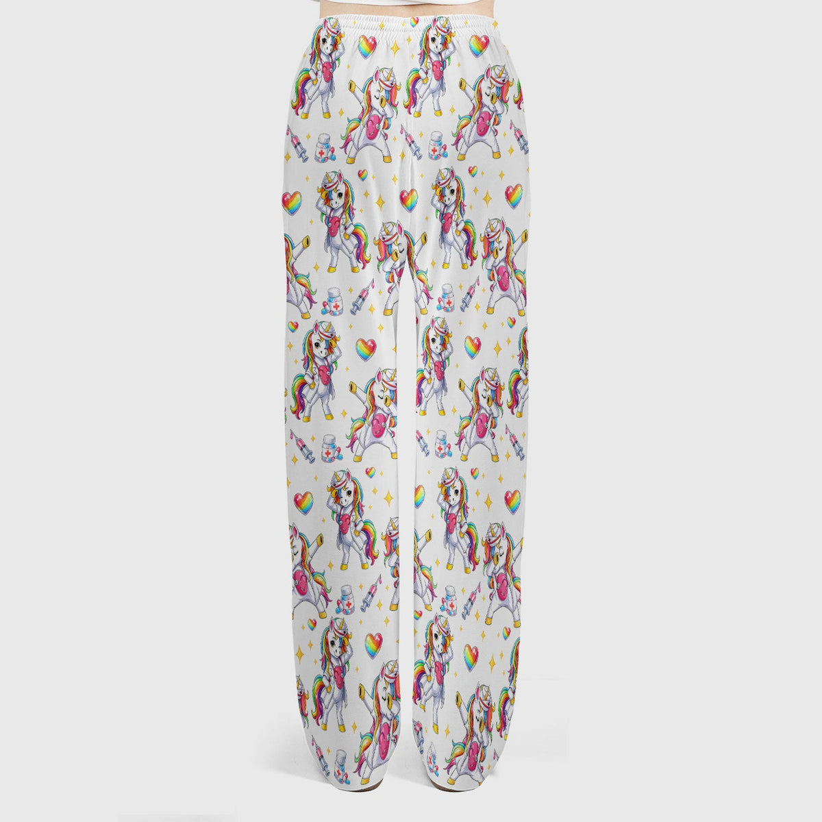 Nurse Unicorn Rainbow Scrub Set