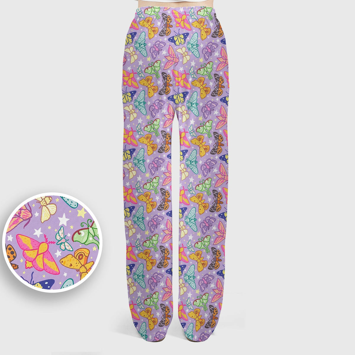 Colorful Butterfly Moth Garden Nurse Scrub Set