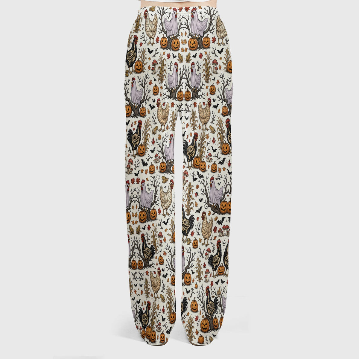 Skeleton Chickens Nurse Scrub Set - Halloween Gift