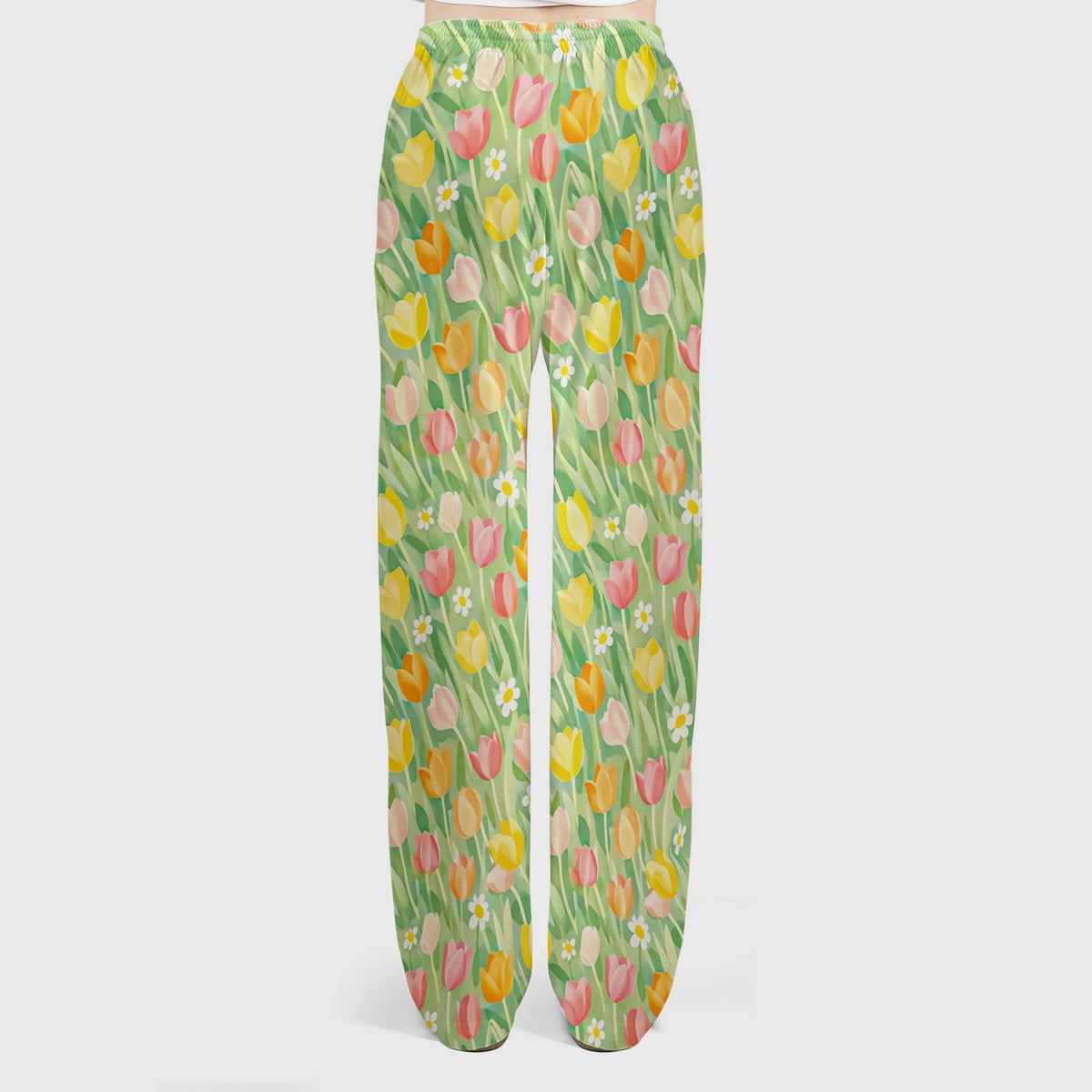 Cheerful Tulip Meadow Nurse Scrub Set