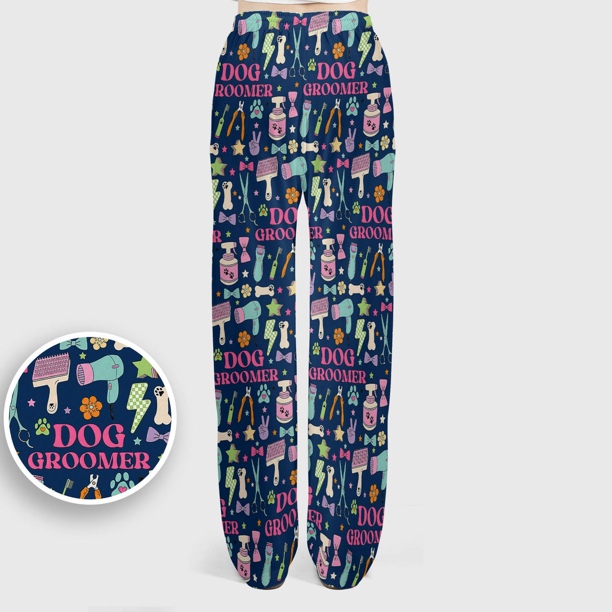Dog Groomer Tools Nurse Scrub Set