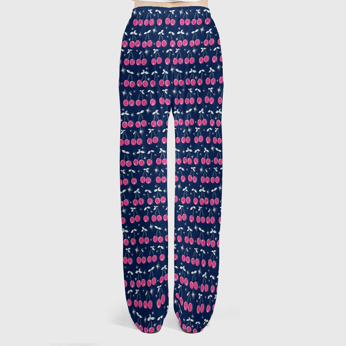 Pink Cherry Sparkle Nurse Scrub Set