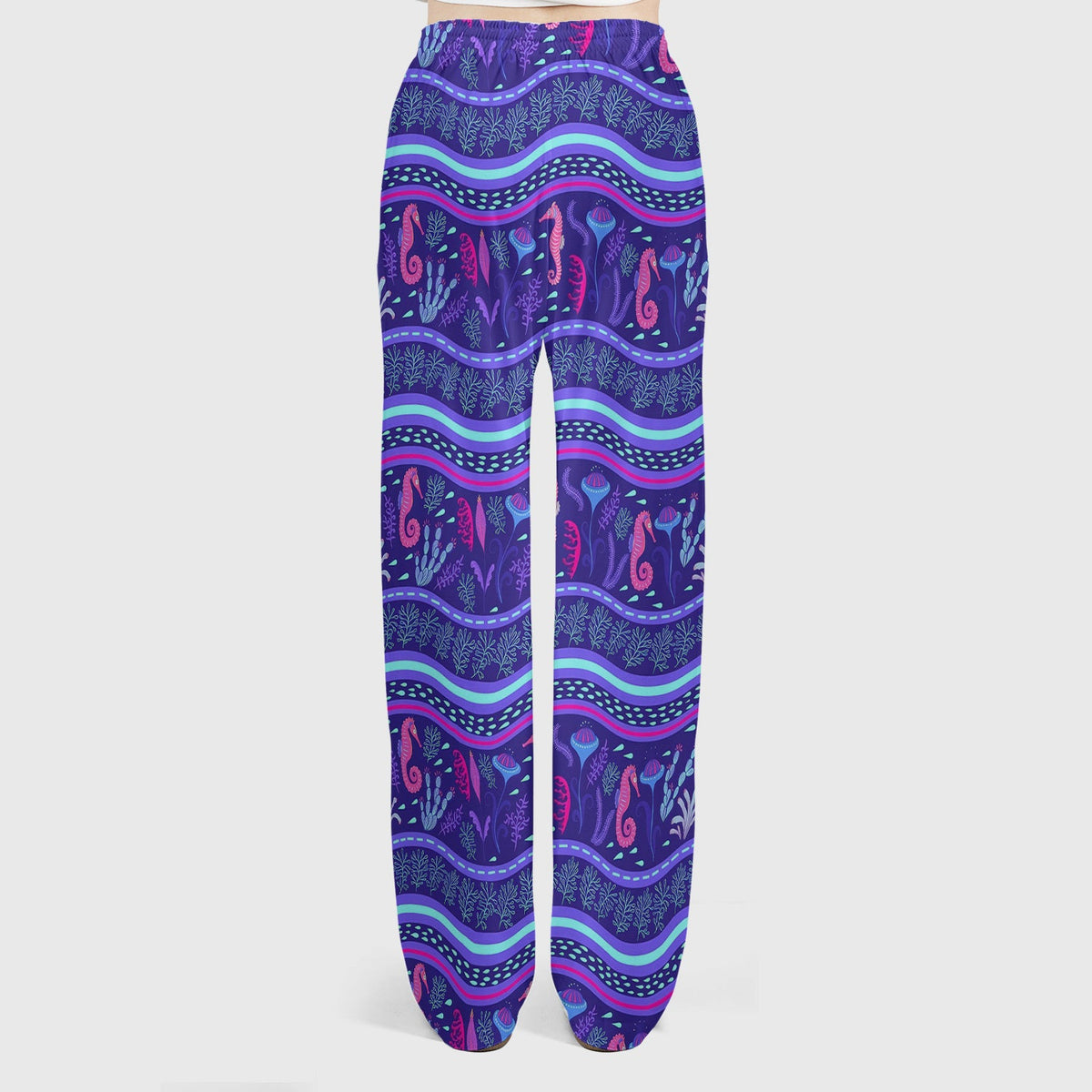 Purple Seahorse Ocean Nurse Scrub Set