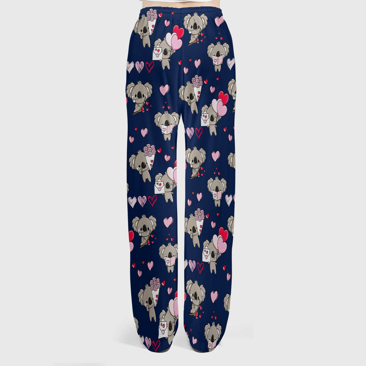 Valentine Koala Holding Flowers Nurse Scrub Set