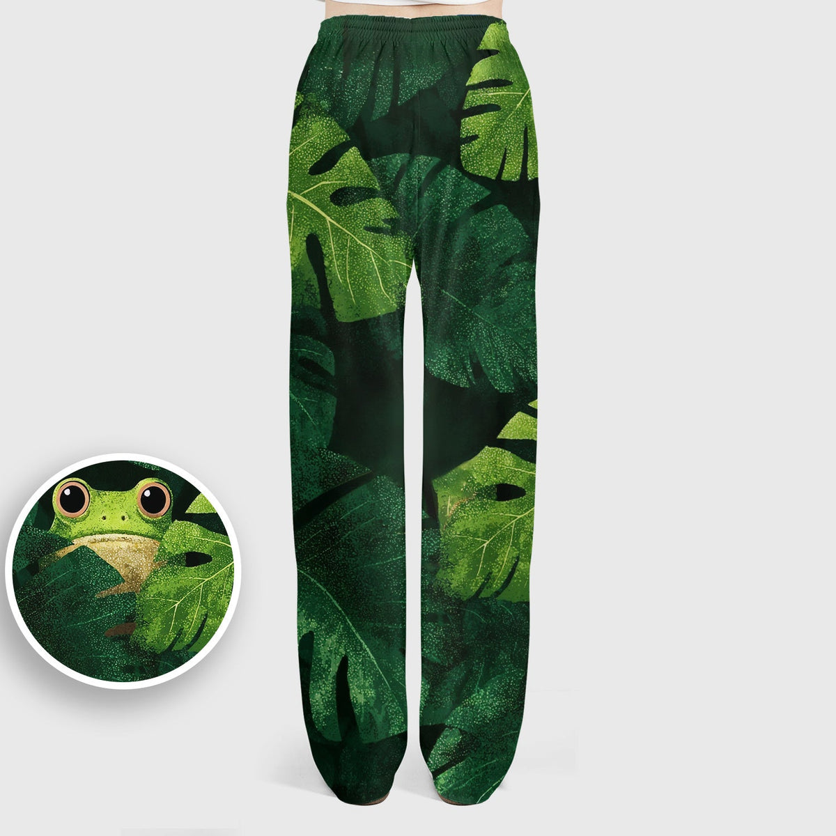 Frog Jungle Leaves Nurse Scrub Set