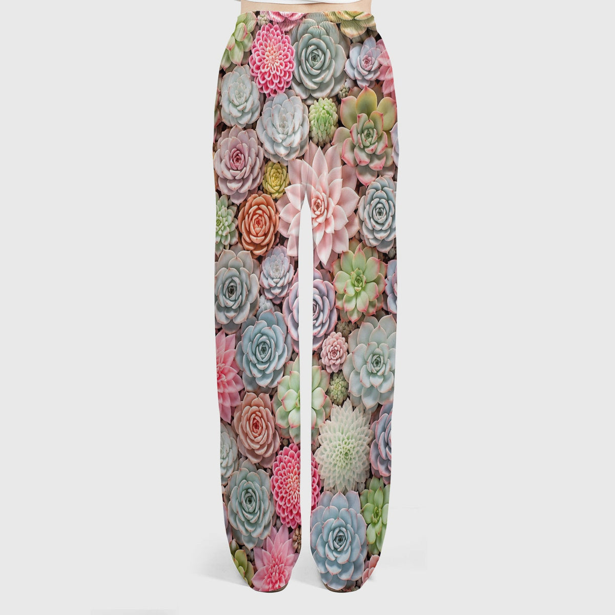 Pastel Succulent Blossom Nurse Scrub Set