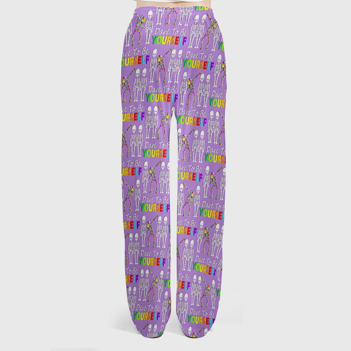 Rainbow Skeleton Dare To Be Yourself Nurse Scrub Set