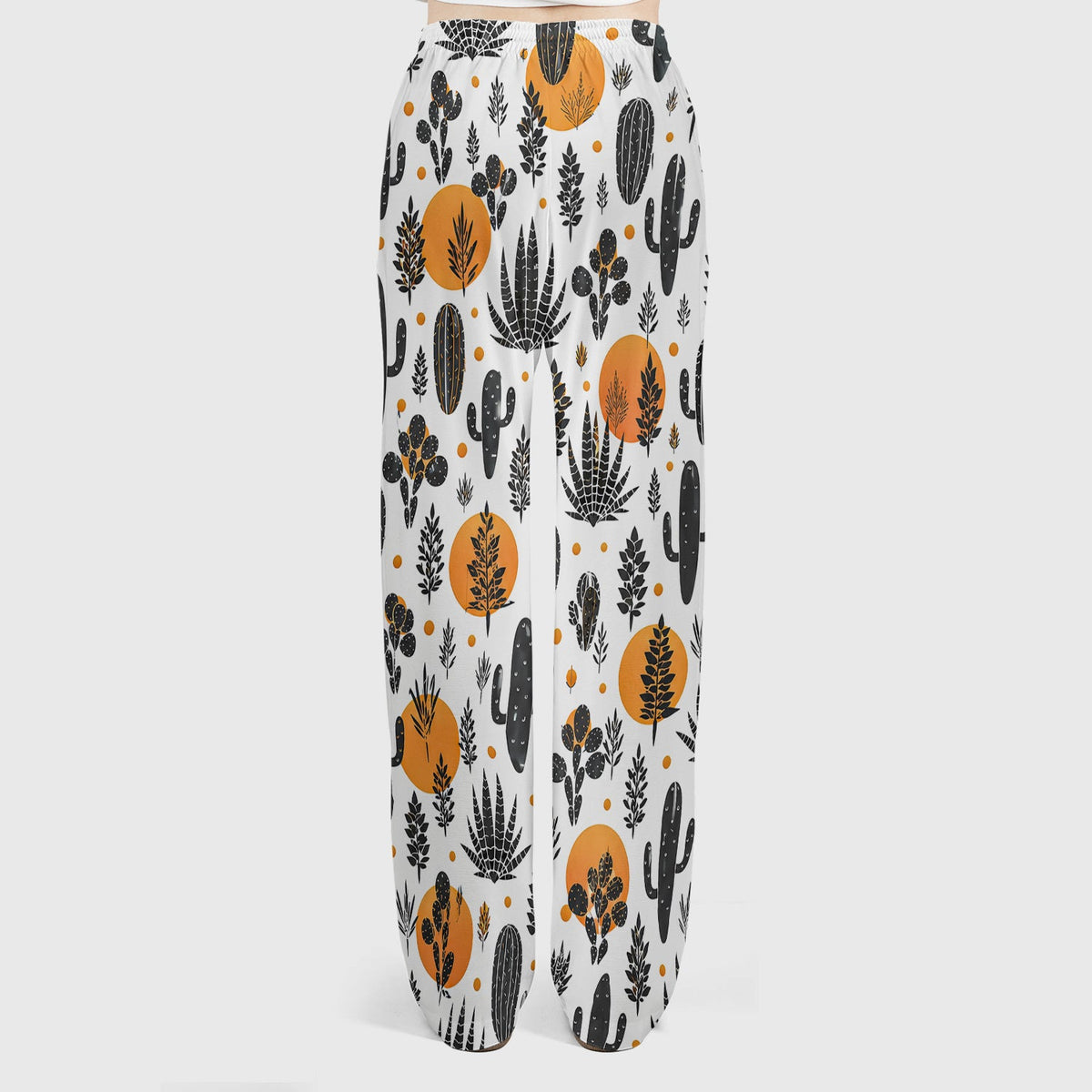 Desert Cactus Orange Sun Nurse Scrub Set