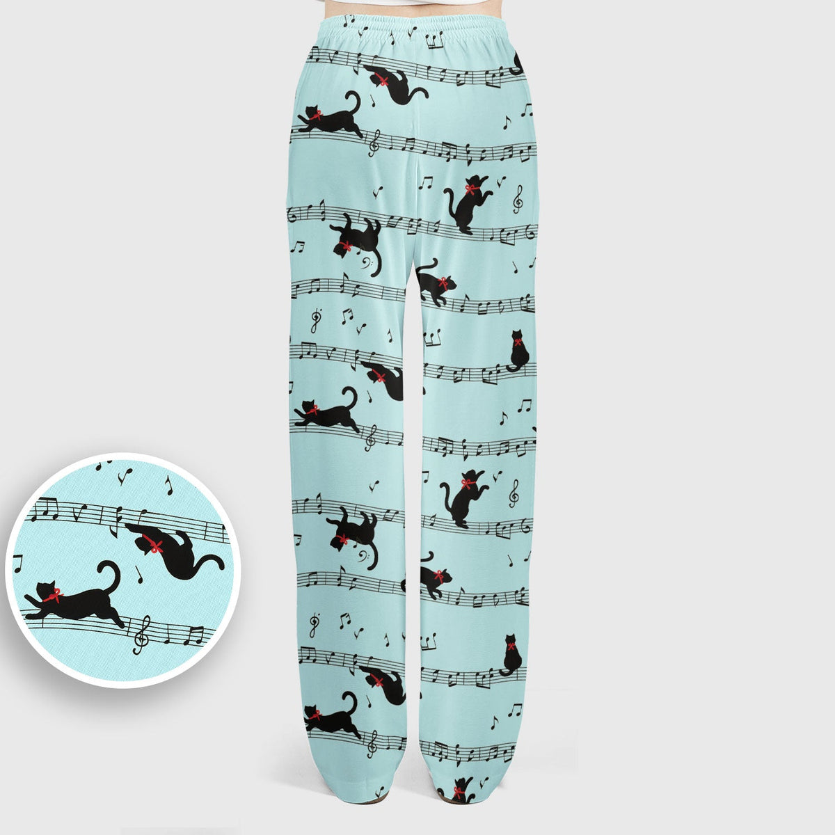 Dancing Black Cat Music Nurse Scrub Set