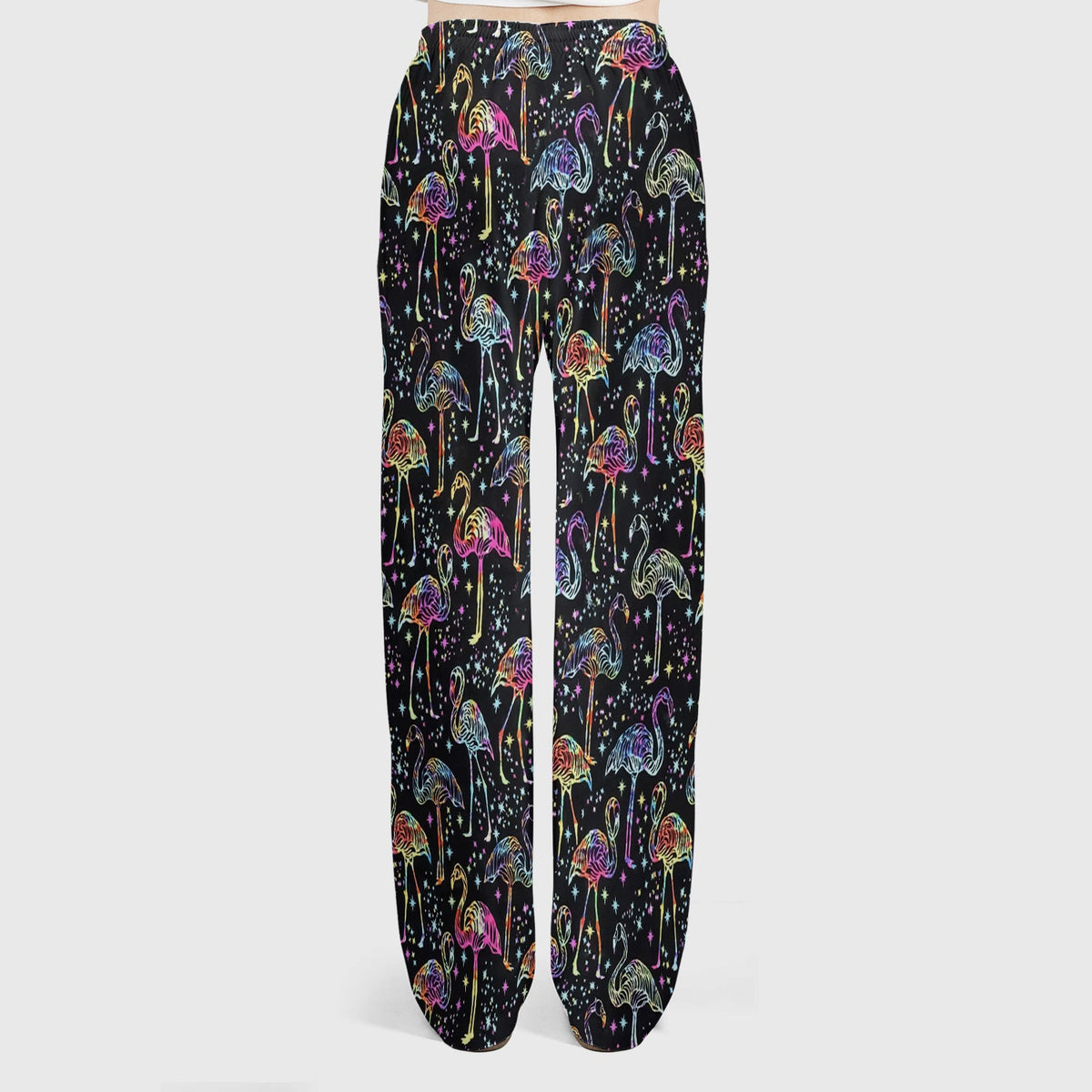 Neon Flamingo Starry Night Nurse Scrub Set