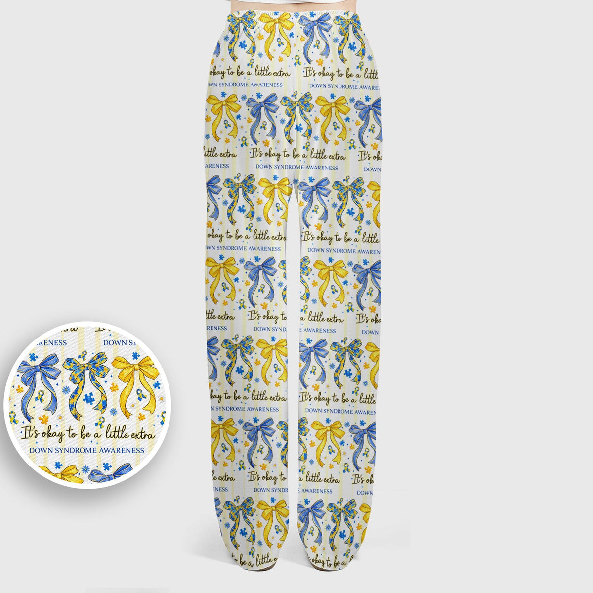 Down Syndrome Awareness Ribbon Nurse Scrub Set